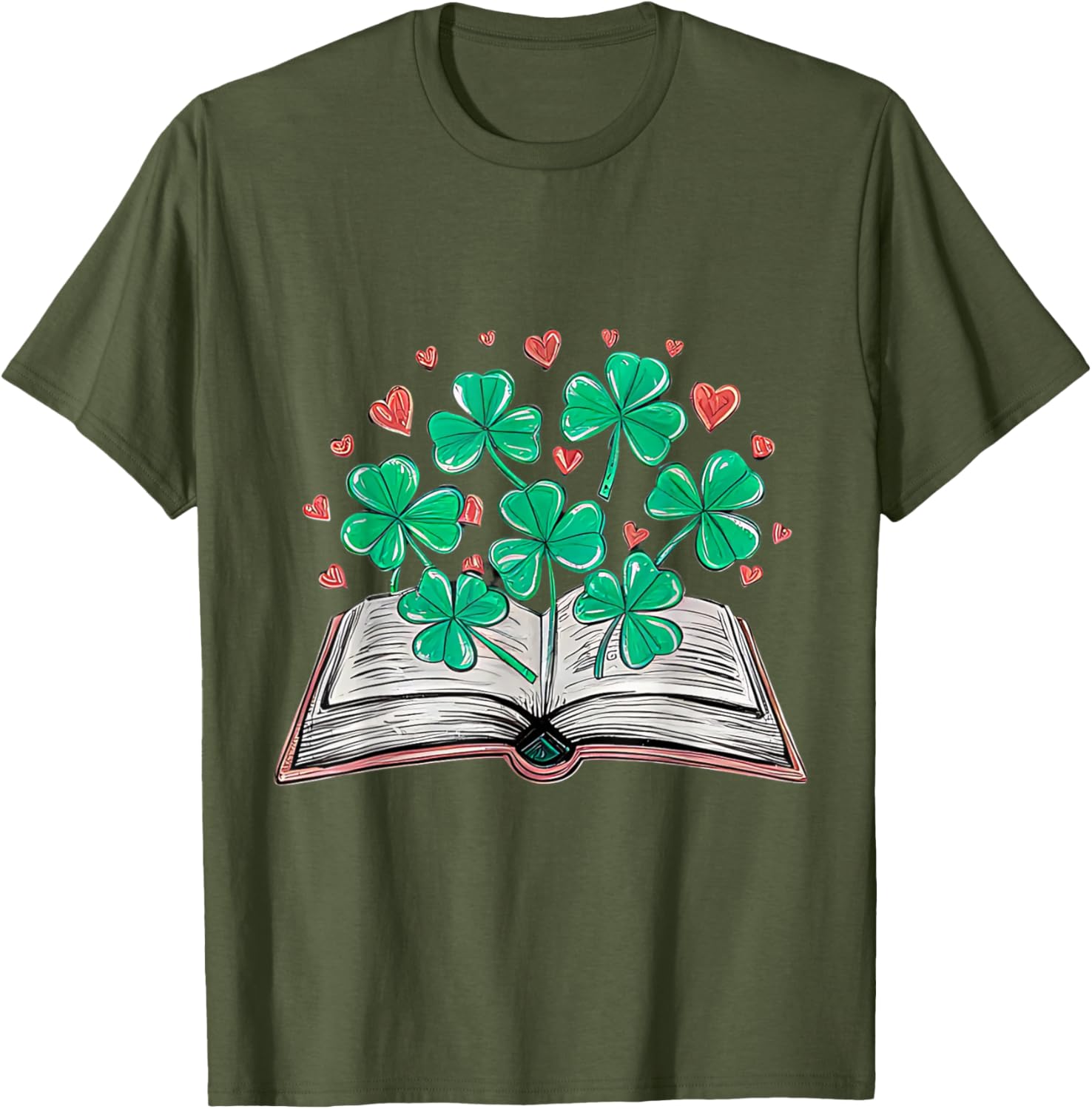 St Patricks Day Shamrock T-Shirt for Book Loving Librarians - 12