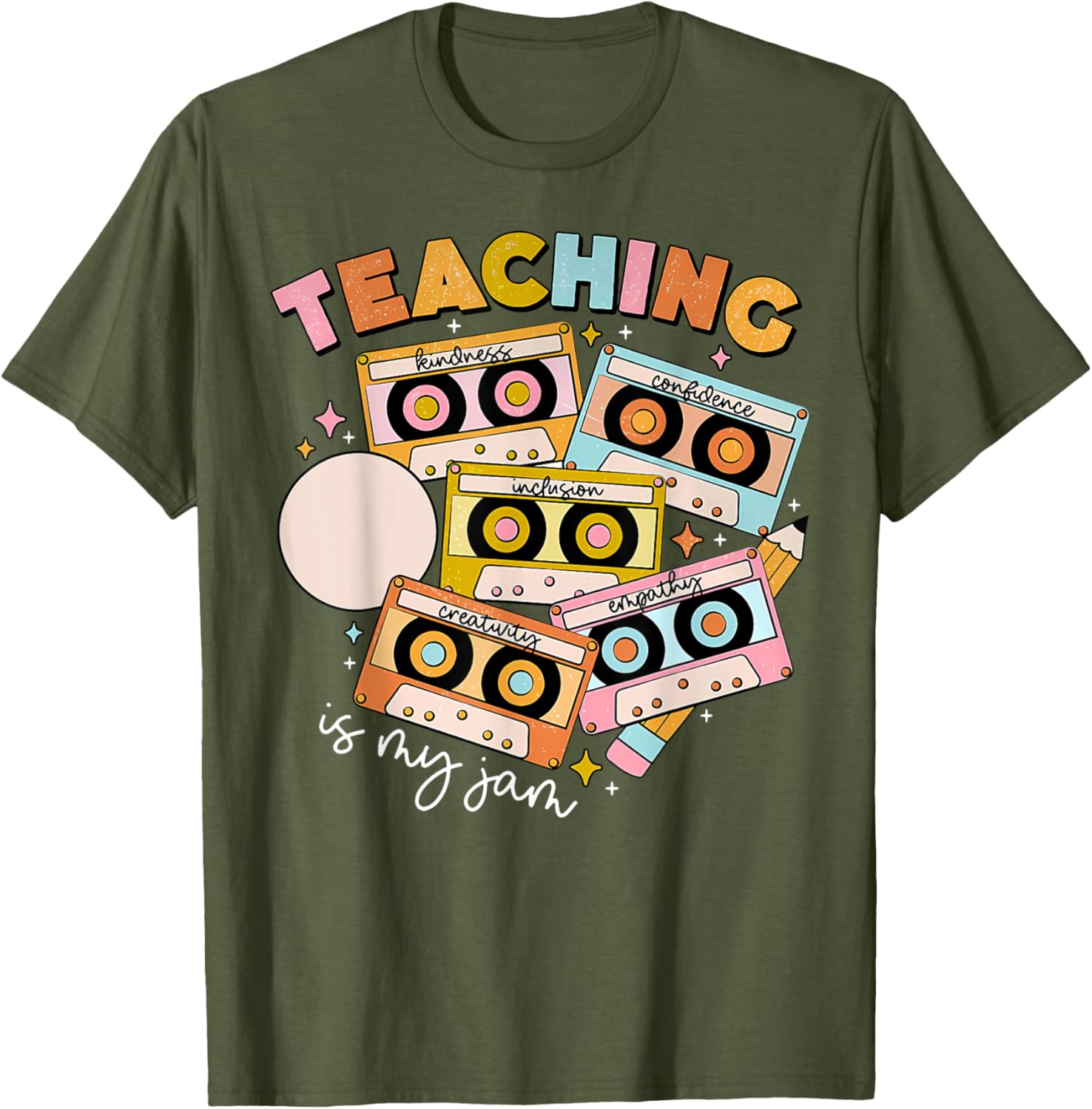Vintage 90s Cassette Tape Music Teacher T-Shirt - Teaching Is My Jam - 18