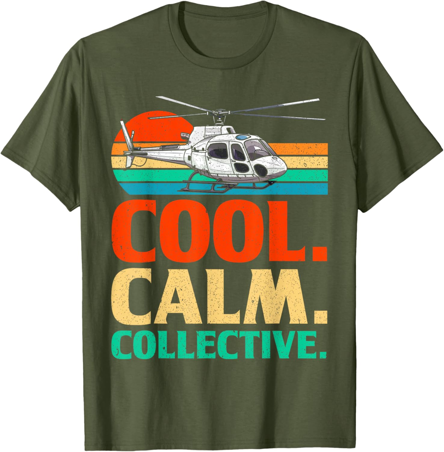 Vintage Helicopter Pilot T-Shirt for Aviation Enthusiasts - Calm Collective - 4