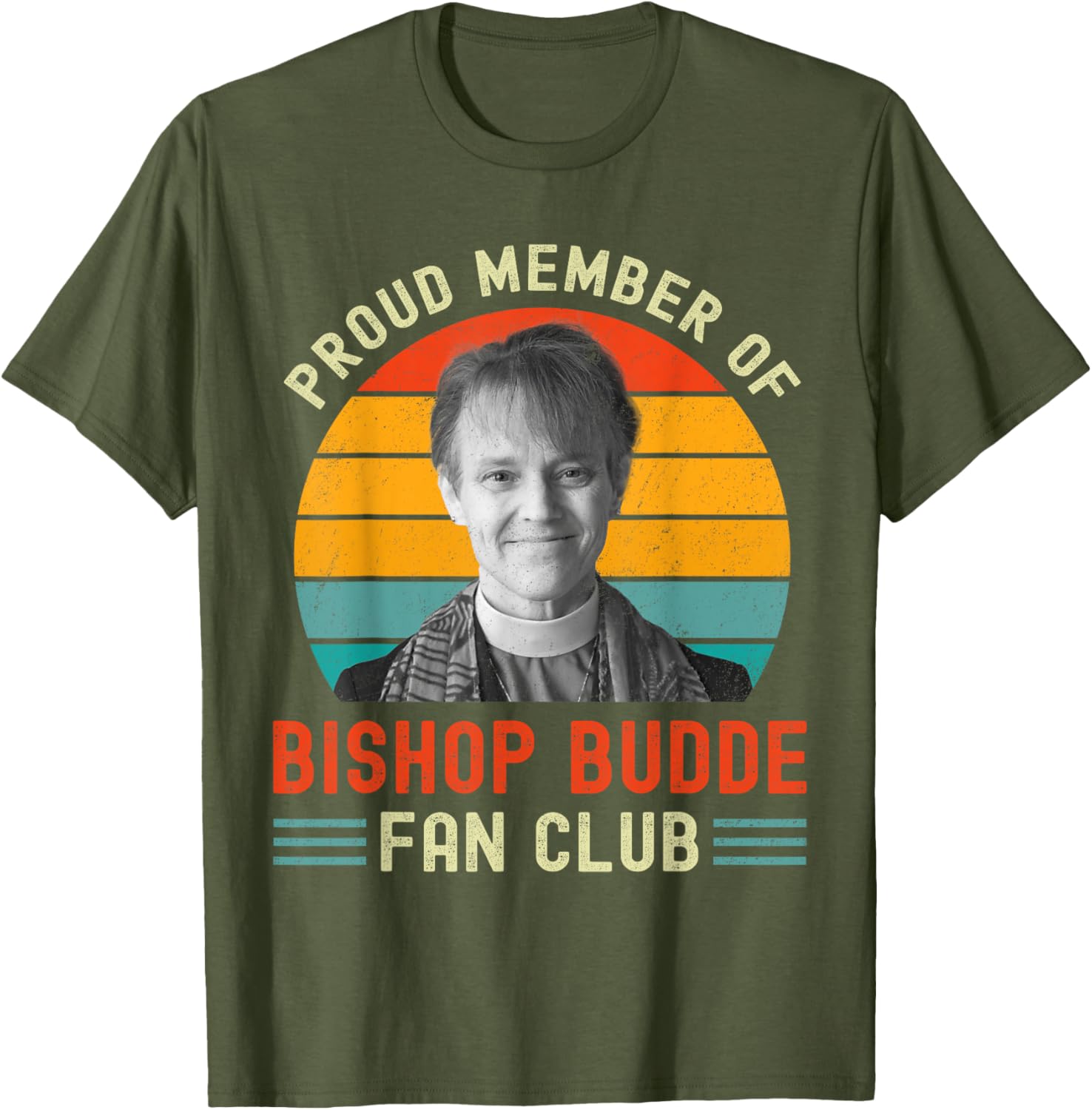 Proud Member of Bishop Budde Fan Club Vintage US Flag T-Shirt - 13