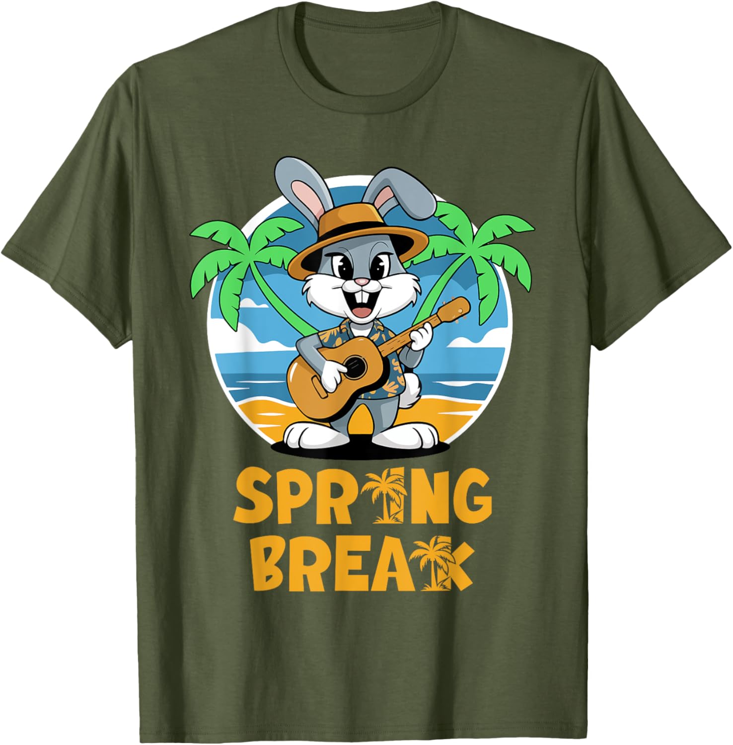2025 Spring Break Graphic T-Shirt for Kids - Colorful Beach Wear Fun - 1