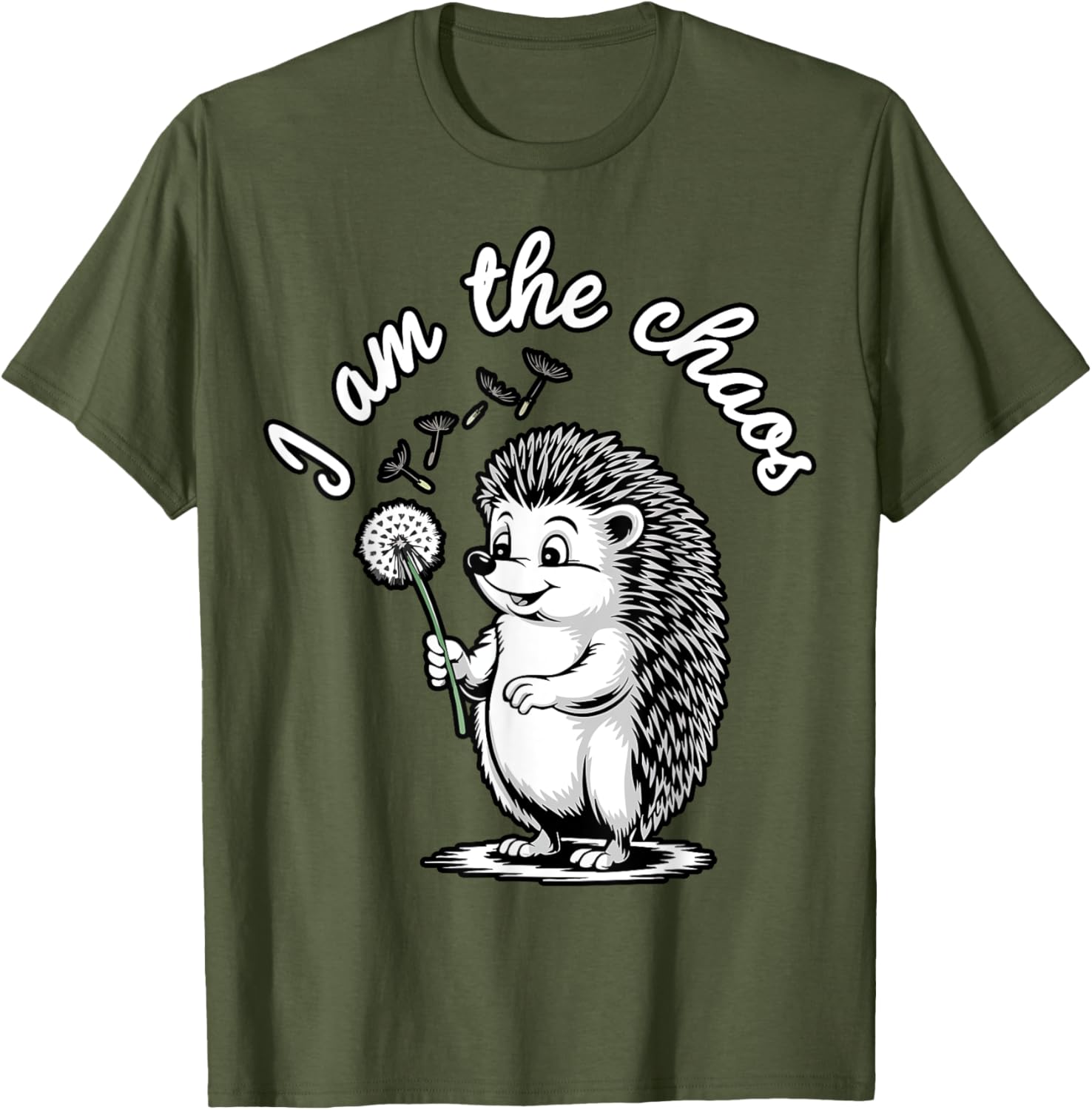 Funny Hedgehog Dandelion T-Shirt for Sarcastic Animal Lovers - 9