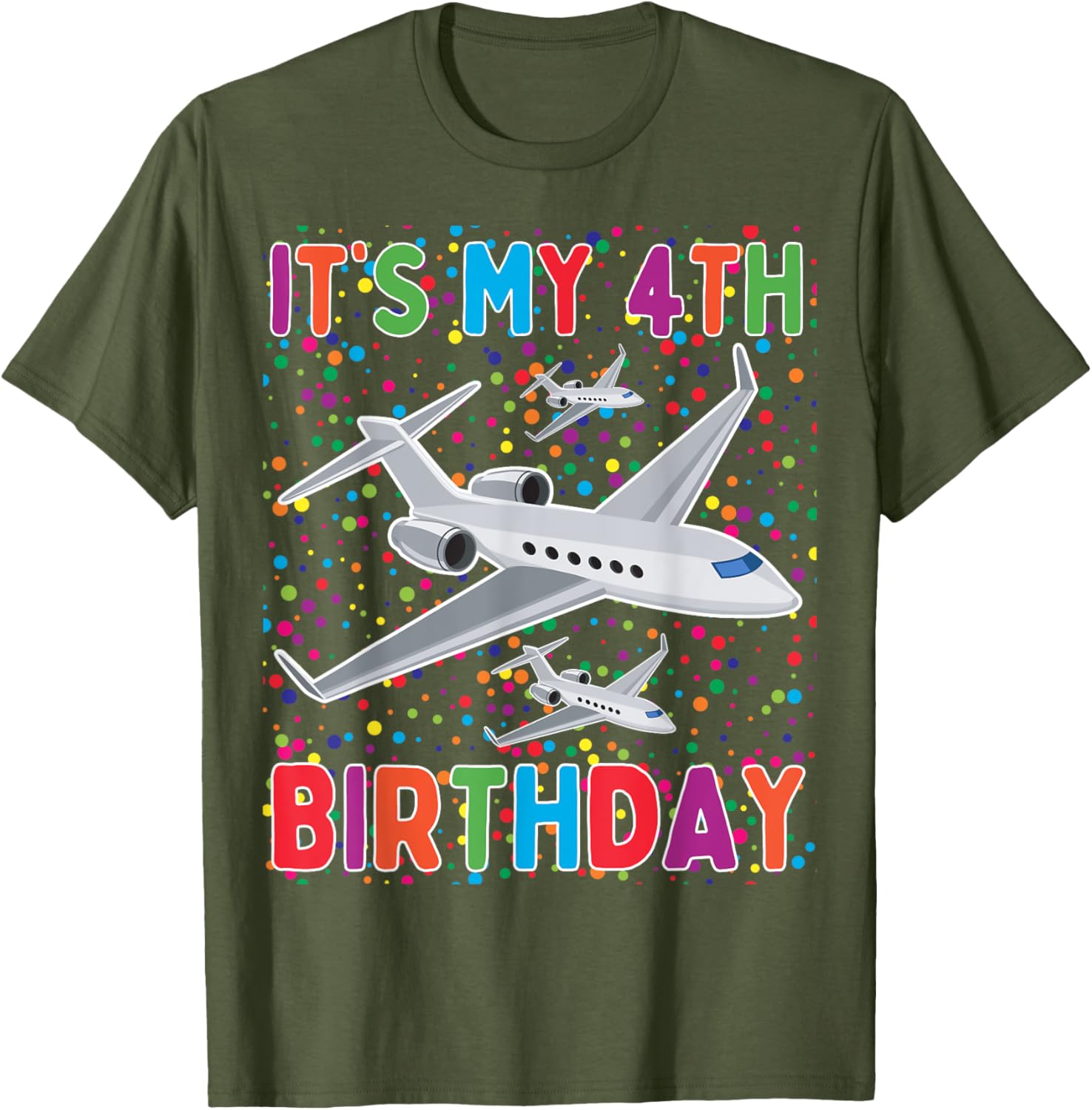 It's My 4th Birthday Airplane T-Shirt for Boys and Girls Celebrate in Style - 5