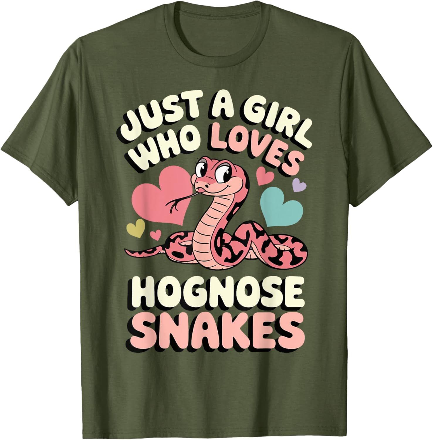 Just A Girl Who Loves Hognose Snakes Fun T-Shirt for Snake Enthusiasts - 13