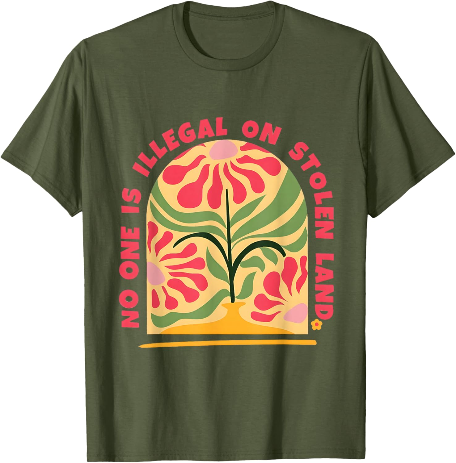 Empower Human Rights with No One Is Illegal T-Shirt on Stolen Land - 9