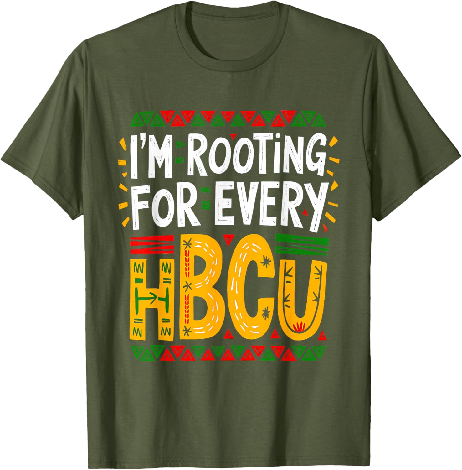 HBCU Black History Month I'm Rooting For Every HBCU Women T-Shirt - 10