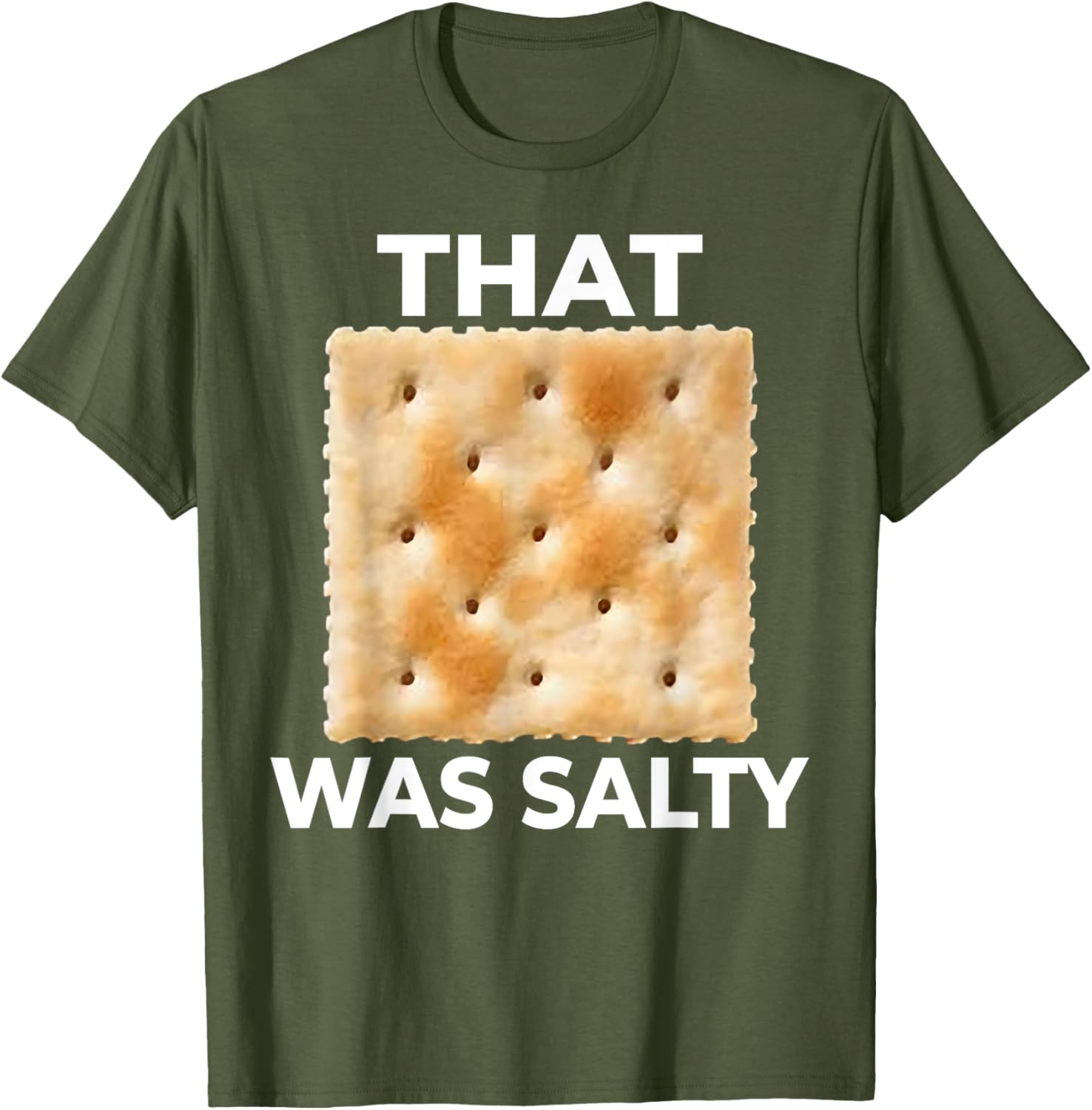 Salty Funny Saltine Soda Cracker T-Shirt for Food Lovers and Fun Gifts - 1