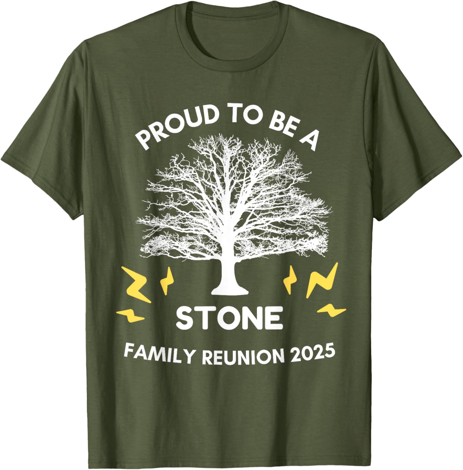 2025 Stone Family Reunion T-Shirt Family Tree Matching Design - 11