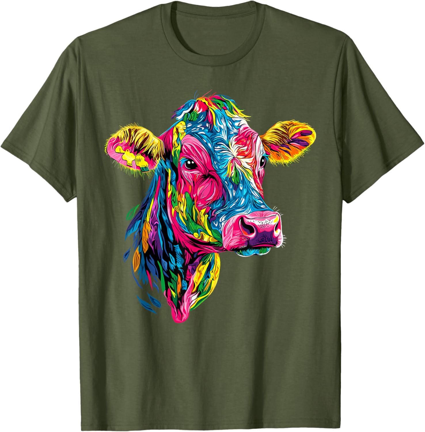 Cute Vegan Cow T-Shirt for Cattle Farmers - Adorable Farm Apparel - 27