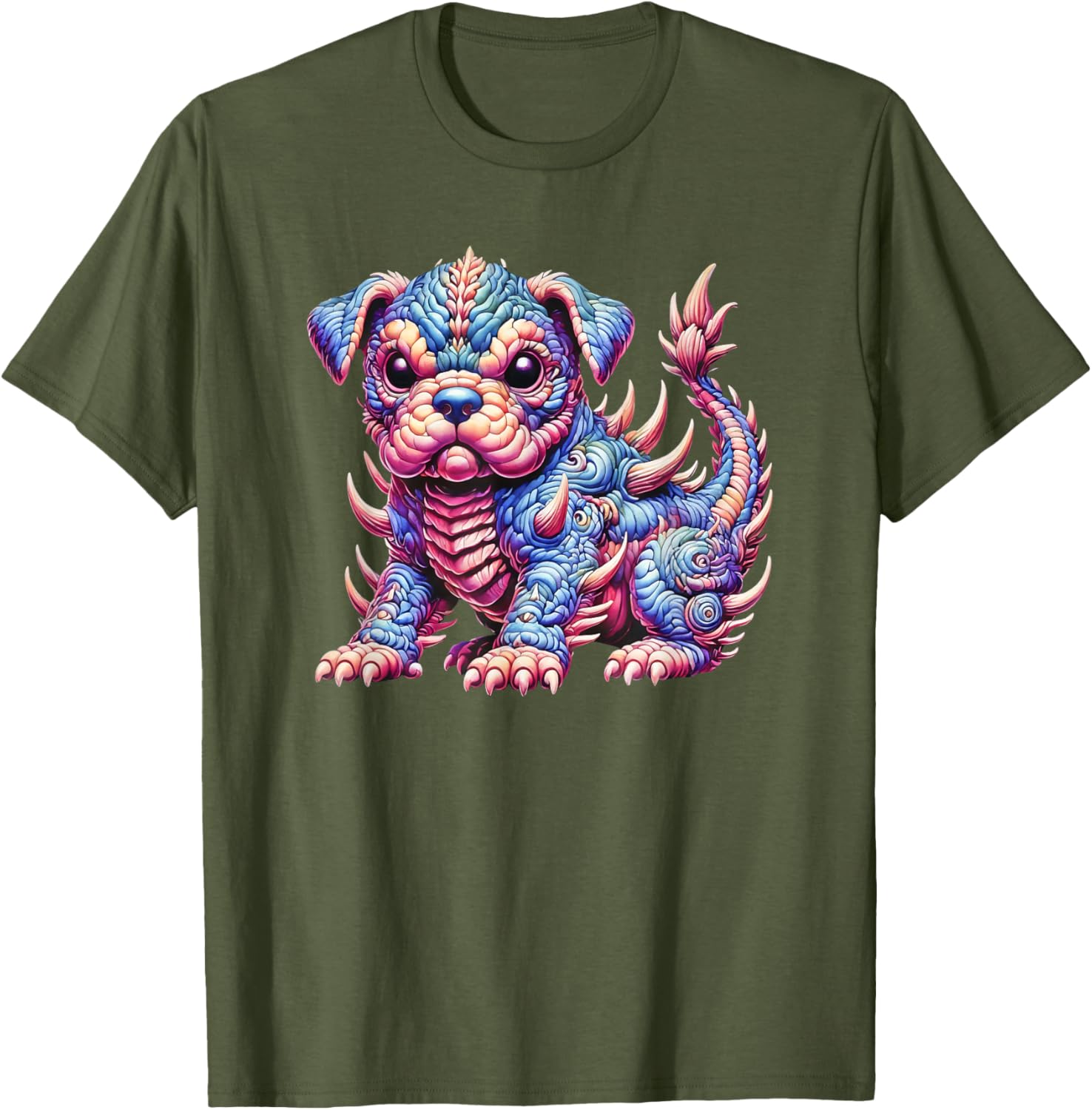 Imaginative Puppy Dog Monster T-Shirt Fun Chimerical Creature Design - 6