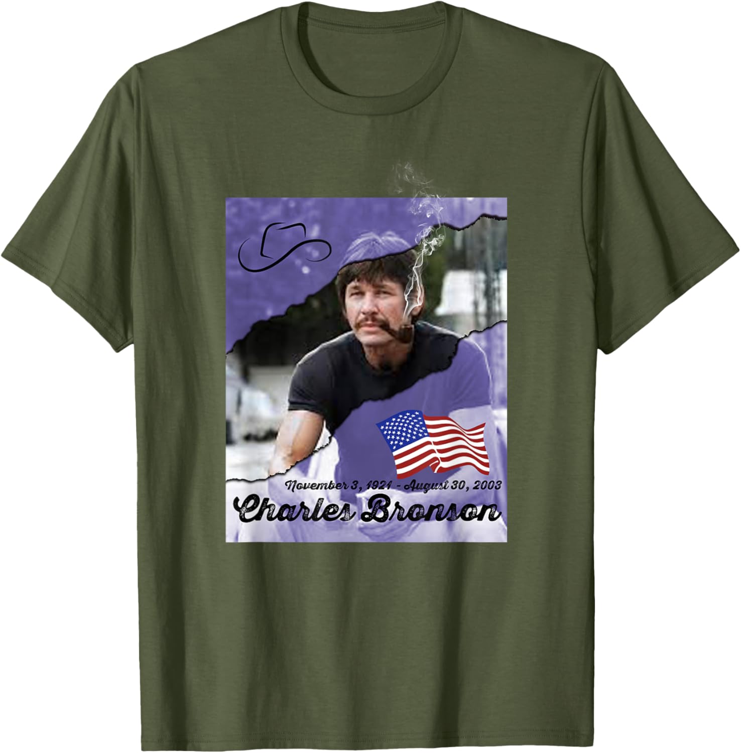 Charles Bronson 002 T-Shirt for Fans of Classic Movies and Style - 3