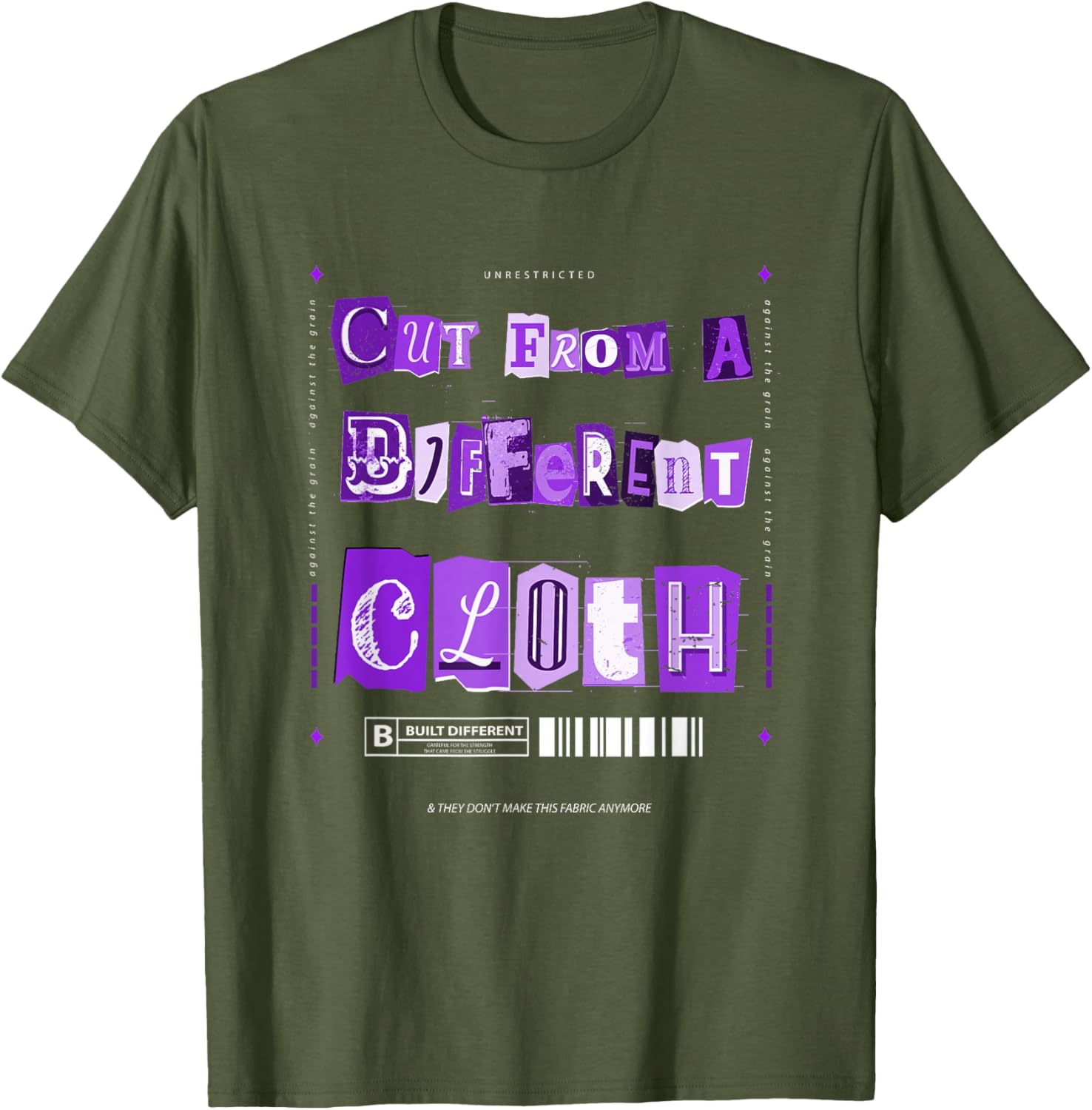 Vibrant Purple Graphic T-Shirt From A Different Cloth for Stylish Comfort - 4