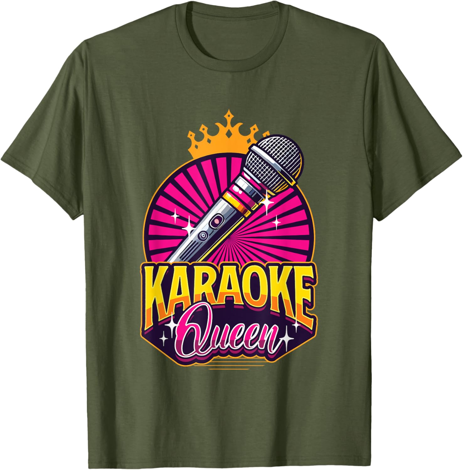Karaoke Queen Microphone T-Shirt for Music Lovers and Singers - 6