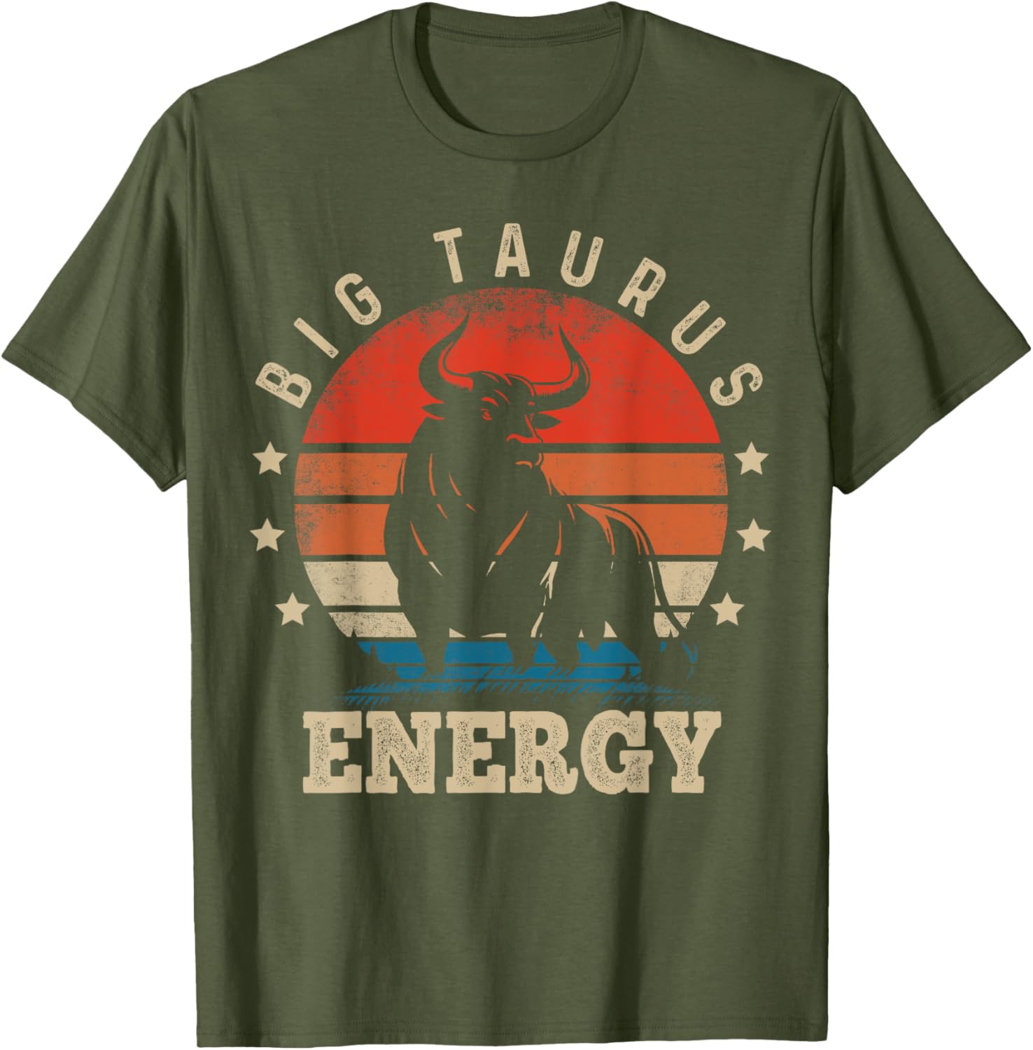Big Taurus Energy Zodiac T-Shirt for April May Birthdays - 2