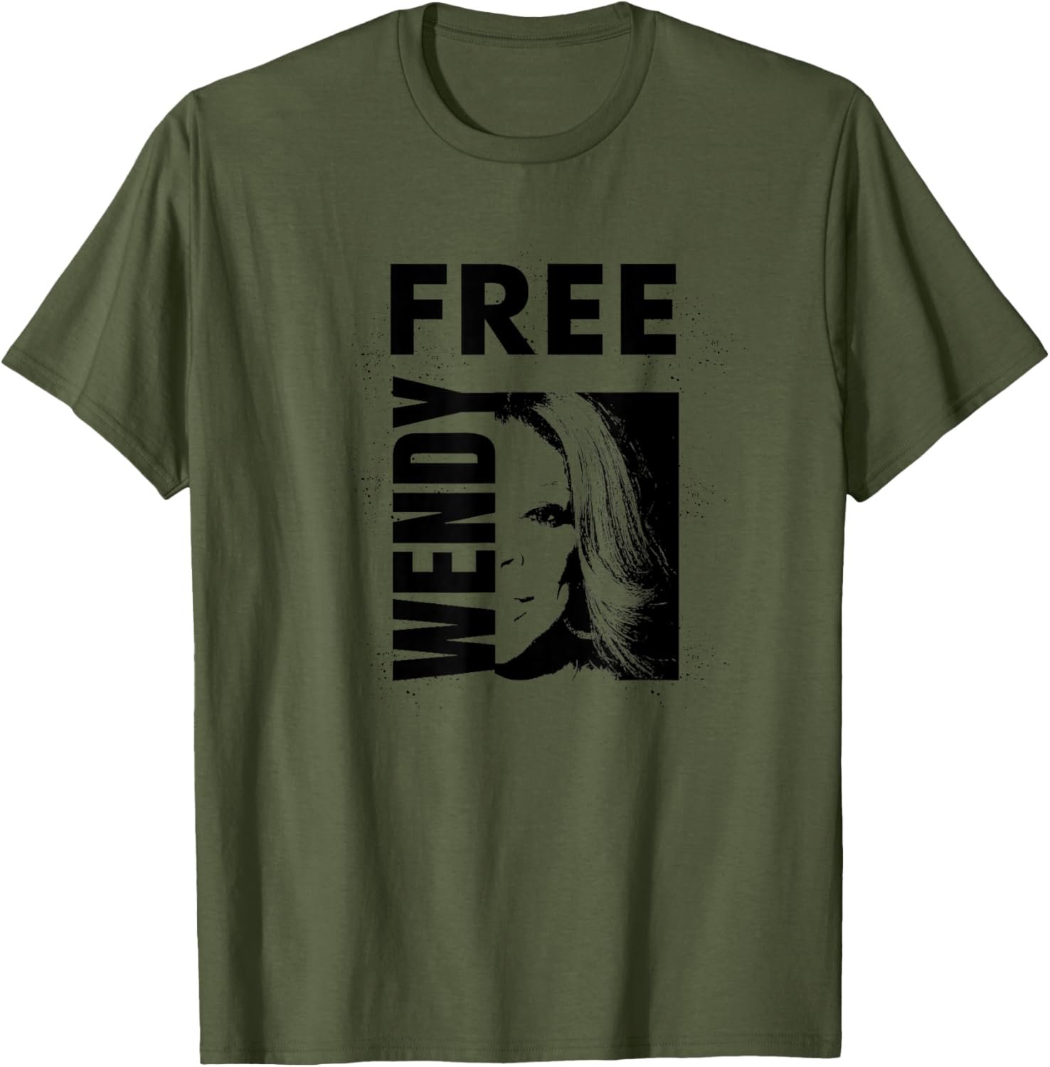 Free Wendy Outline Square Design T-Shirt for Trendy Casual Style - 19