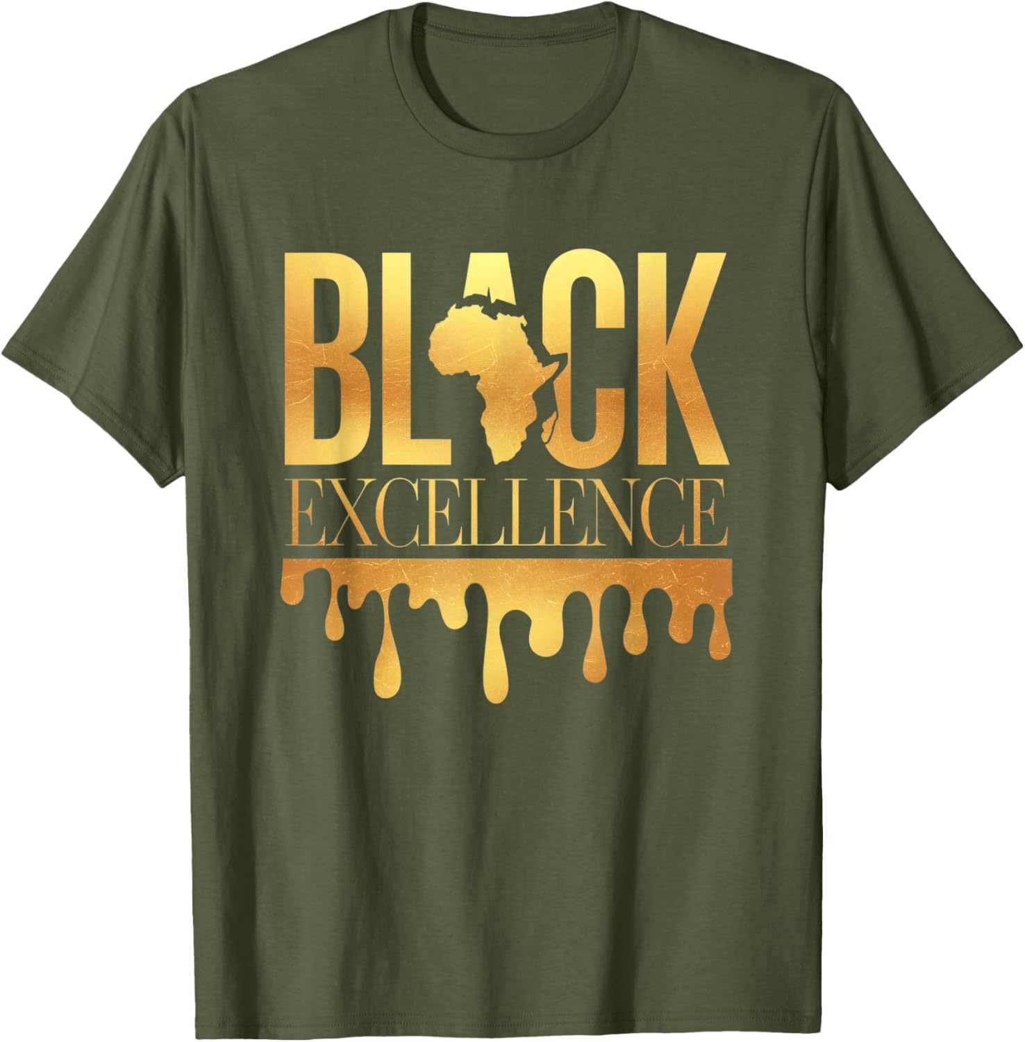Black Excellence Afro Motivation T-Shirt for Black History Month Celebration - 5