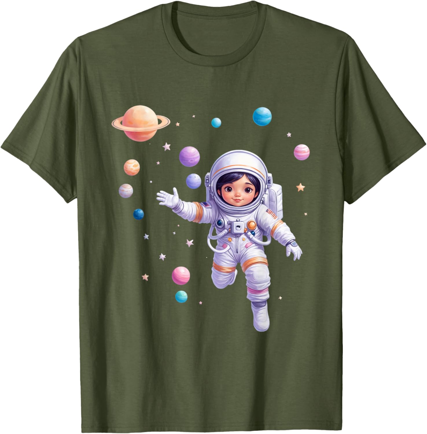 Cute Space Explorer T-Shirt for Future Astronaut Girls - Adorable Design - 7