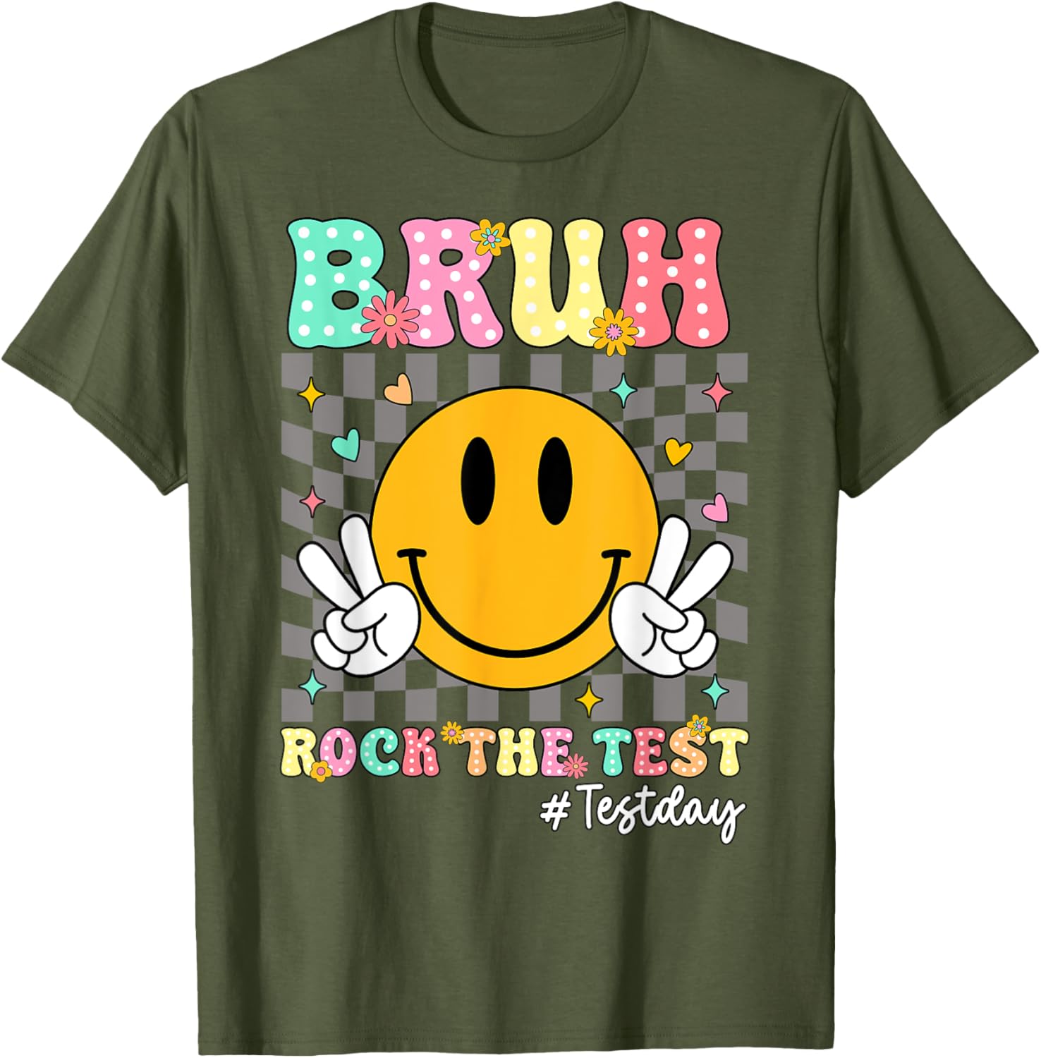 You Got This Test Day Smile Rock the Test Kids T-Shirt for Boys and Girls - 28