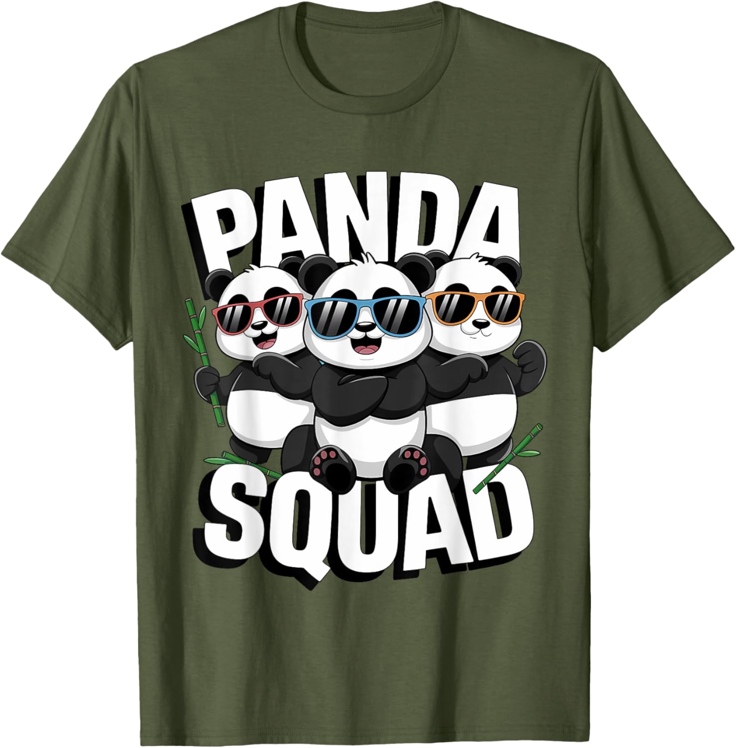 Panda Squad Family Matching T-Shirt for National Panda Day Fun - 19