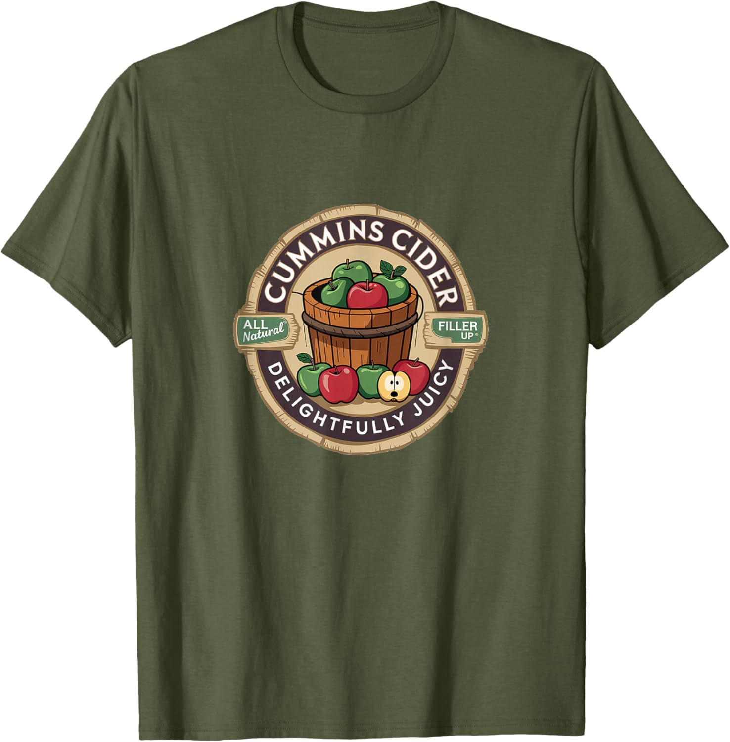 Vintage Cummins Cider Funny Meme T-Shirt for Fun and Casual Style - 4
