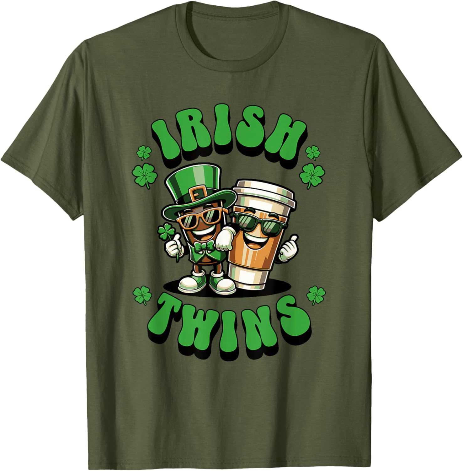 Funny Irish Twins Matching St. Patrick's Day T-Shirt for Kids - 9