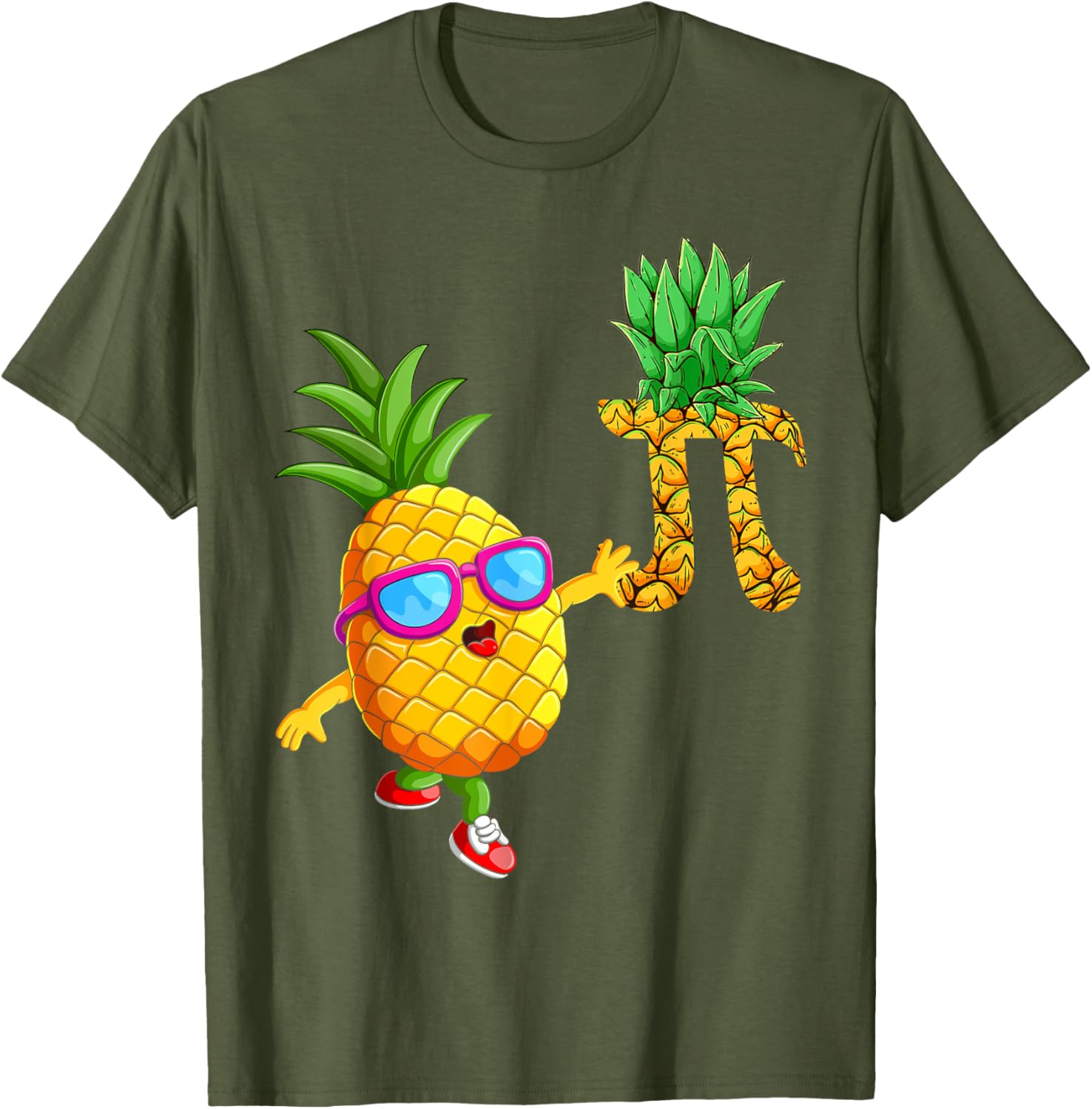Pineapple Pi Day T-Shirt for Math Lovers and Foodies Fun Design - 11