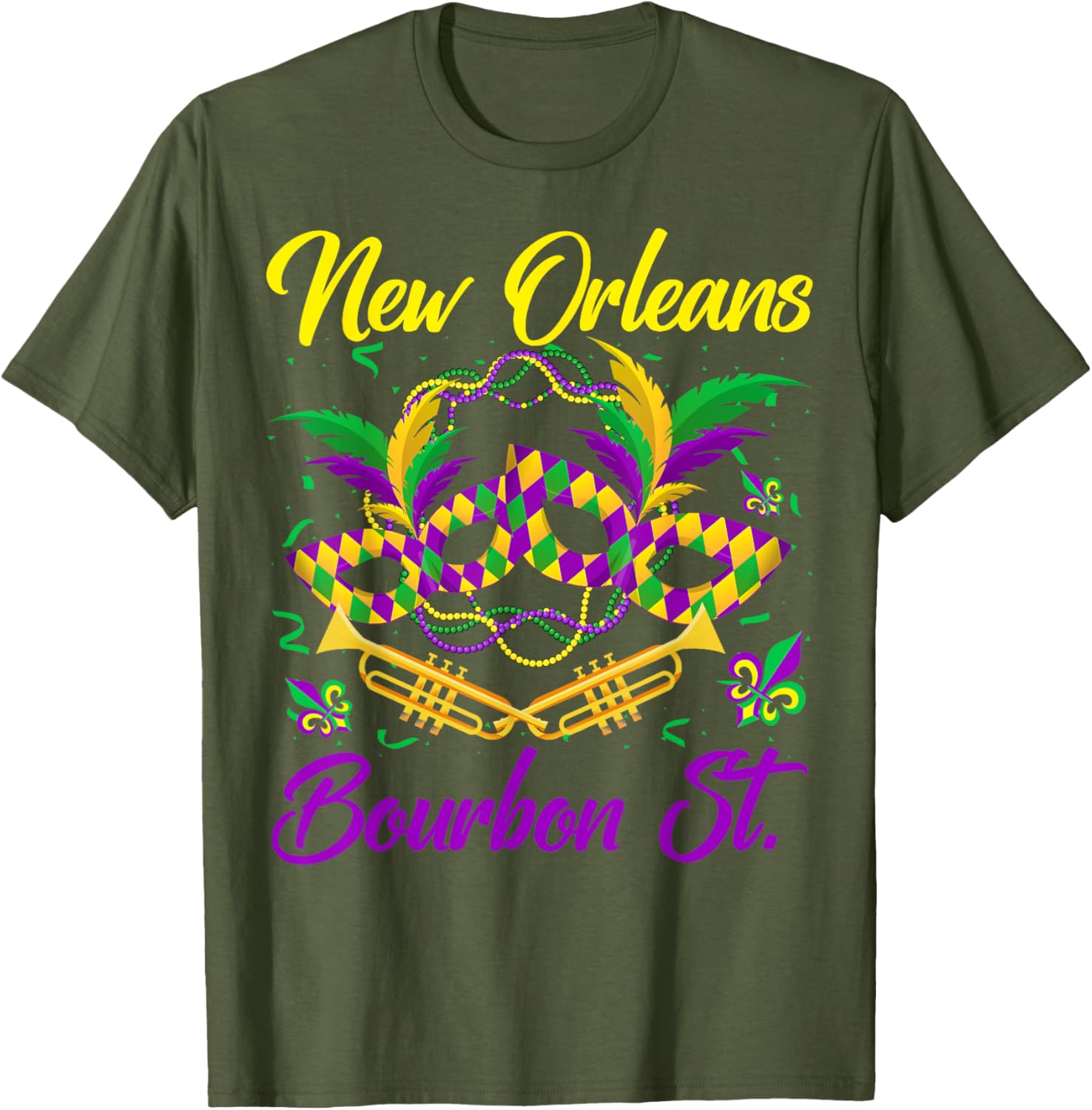 Funny NOLA Bourbon Street Mardi Gras T-Shirt for Fat Tuesday Celebrations - 20