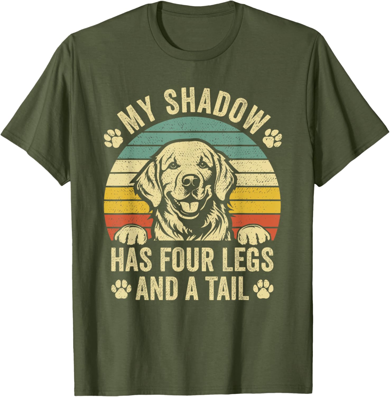 Cute My Shadow Has Four Legs And A Tail T-Shirt for Dog Lovers - 2