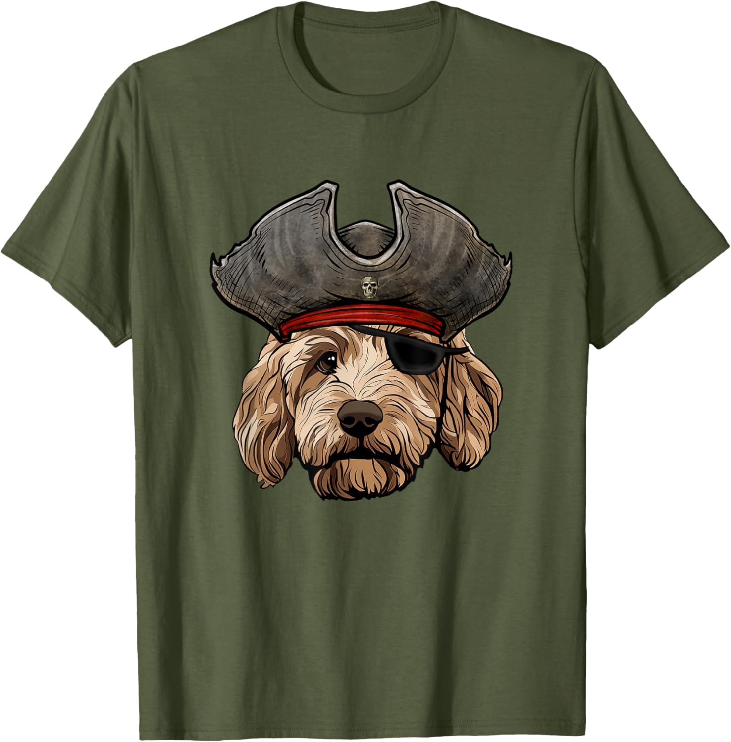 Funny Pirate Goldendoodle Dog T-Shirt for Pet Lovers and Pirates - 8
