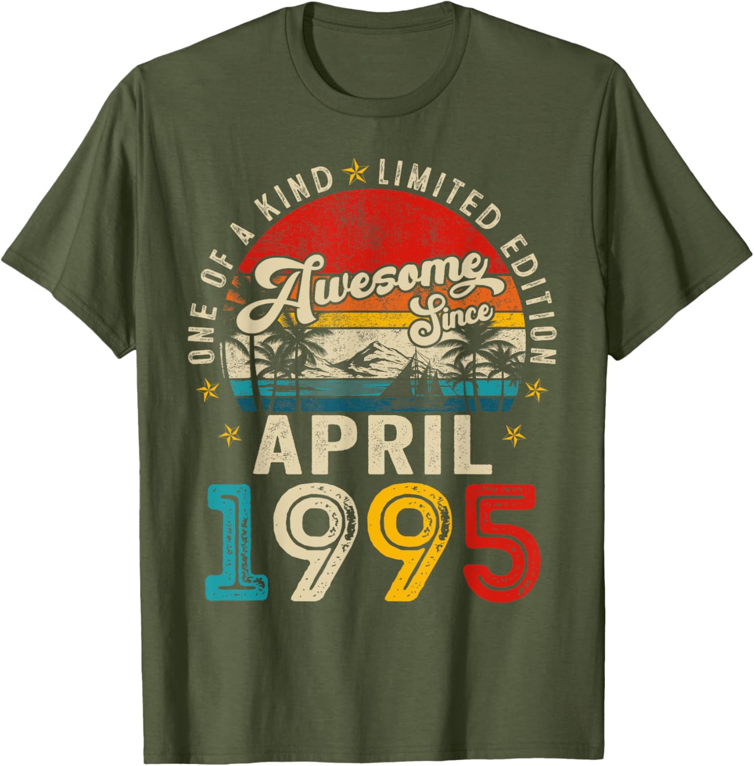 Vintage April 1995 30th Birthday T-Shirt for Men and Women - 1