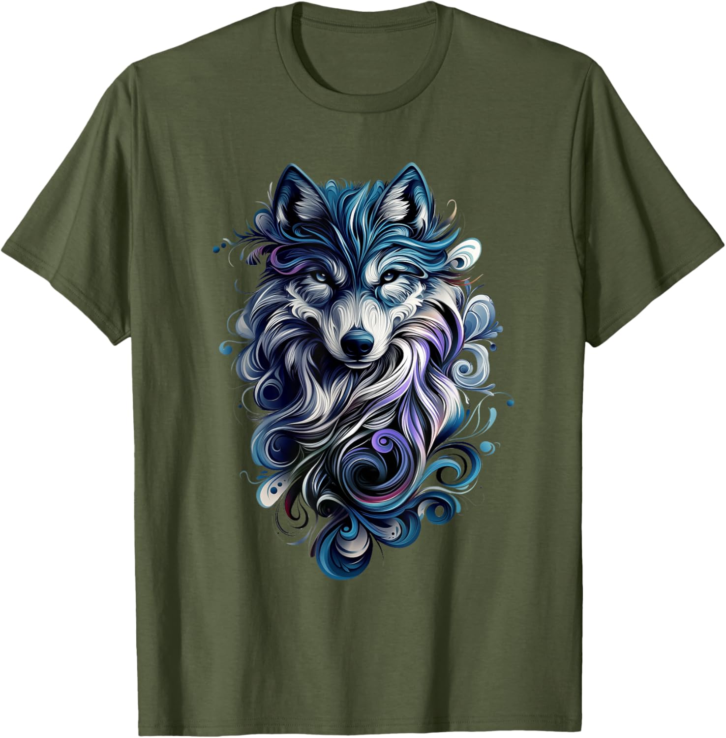 Colorful Wolf T-Shirt for Nature Lovers - Stylish Wildlife Apparel - 10