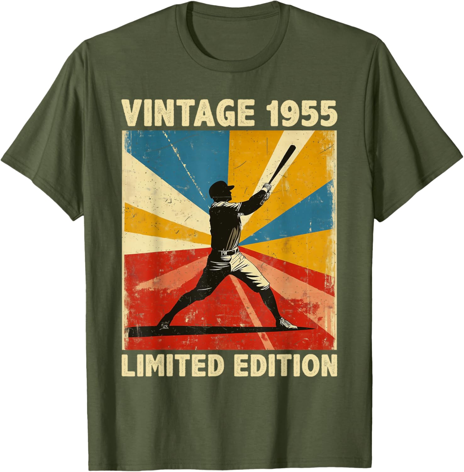 Retro Vintage 1955 Baseball Lover Funny Limited Edition T-Shirt - 8