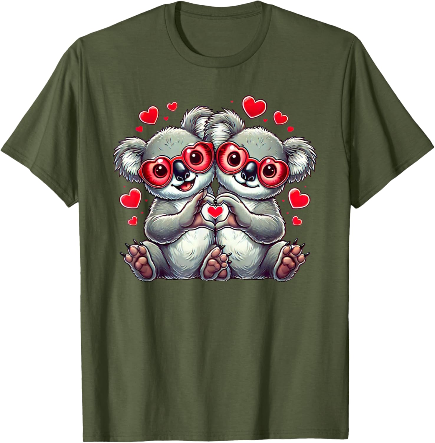 Funny Koala Heart Sign T-Shirt for Everyone - Perfect Valentine Gift! - 2