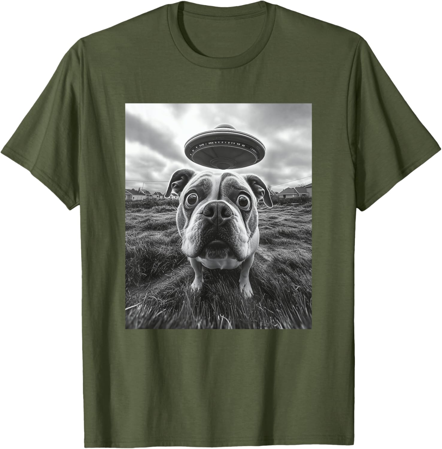 Hilarious English Bulldog UFO Graphic T-Shirt for Dog Lovers of All Ages - 21