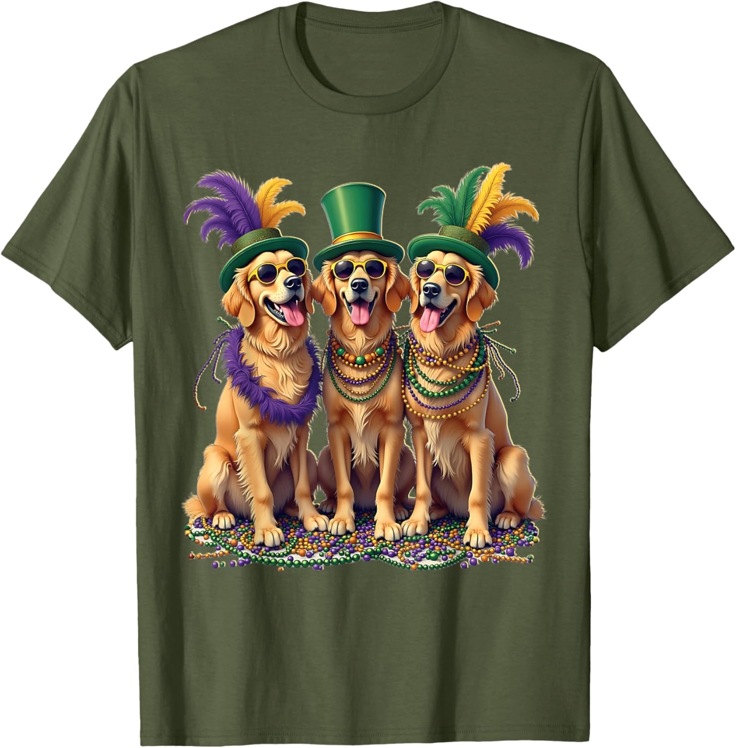 Festive Labrador Mardi Gras T-Shirt for Dog Lovers and Celebration Fans - 21