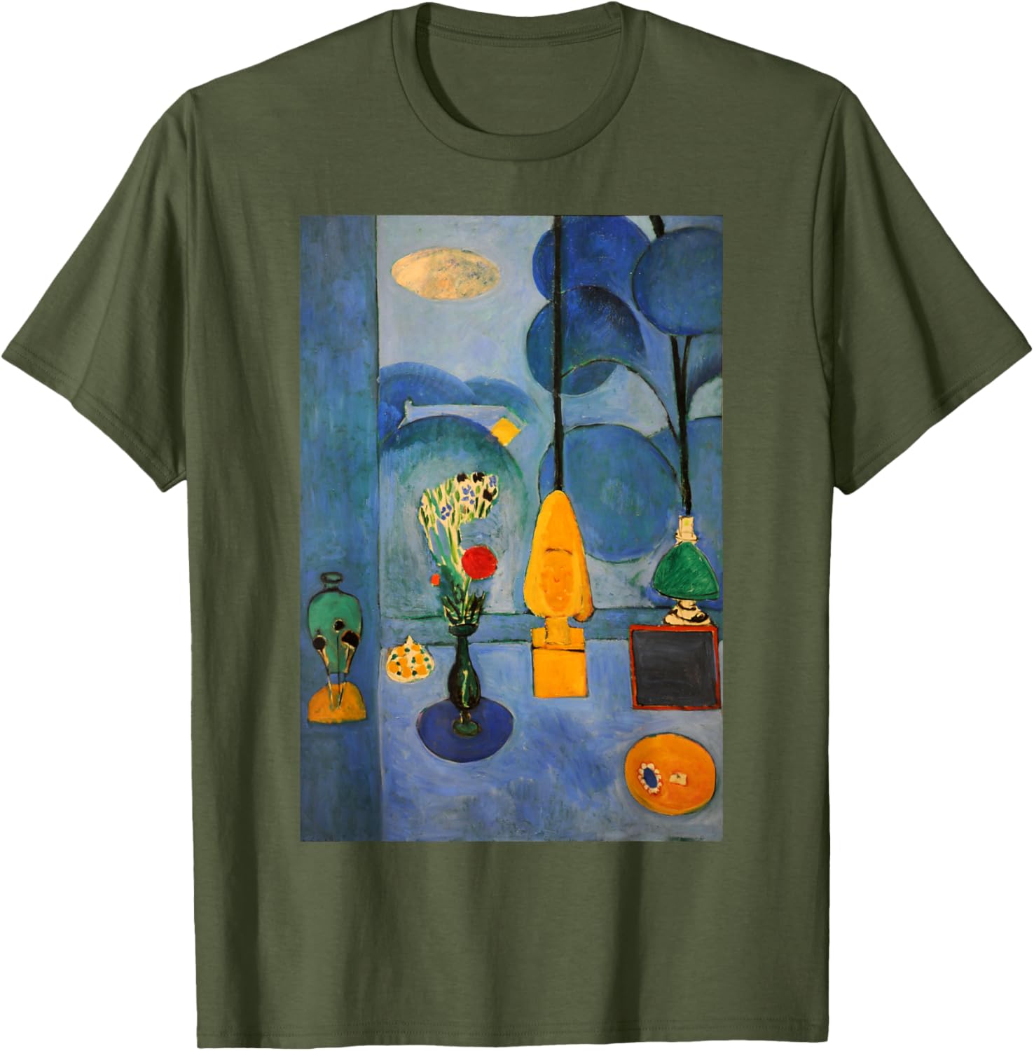 Matisse Blue Window T-Shirt – Stylish Art-Inspired Clothing for All - 10