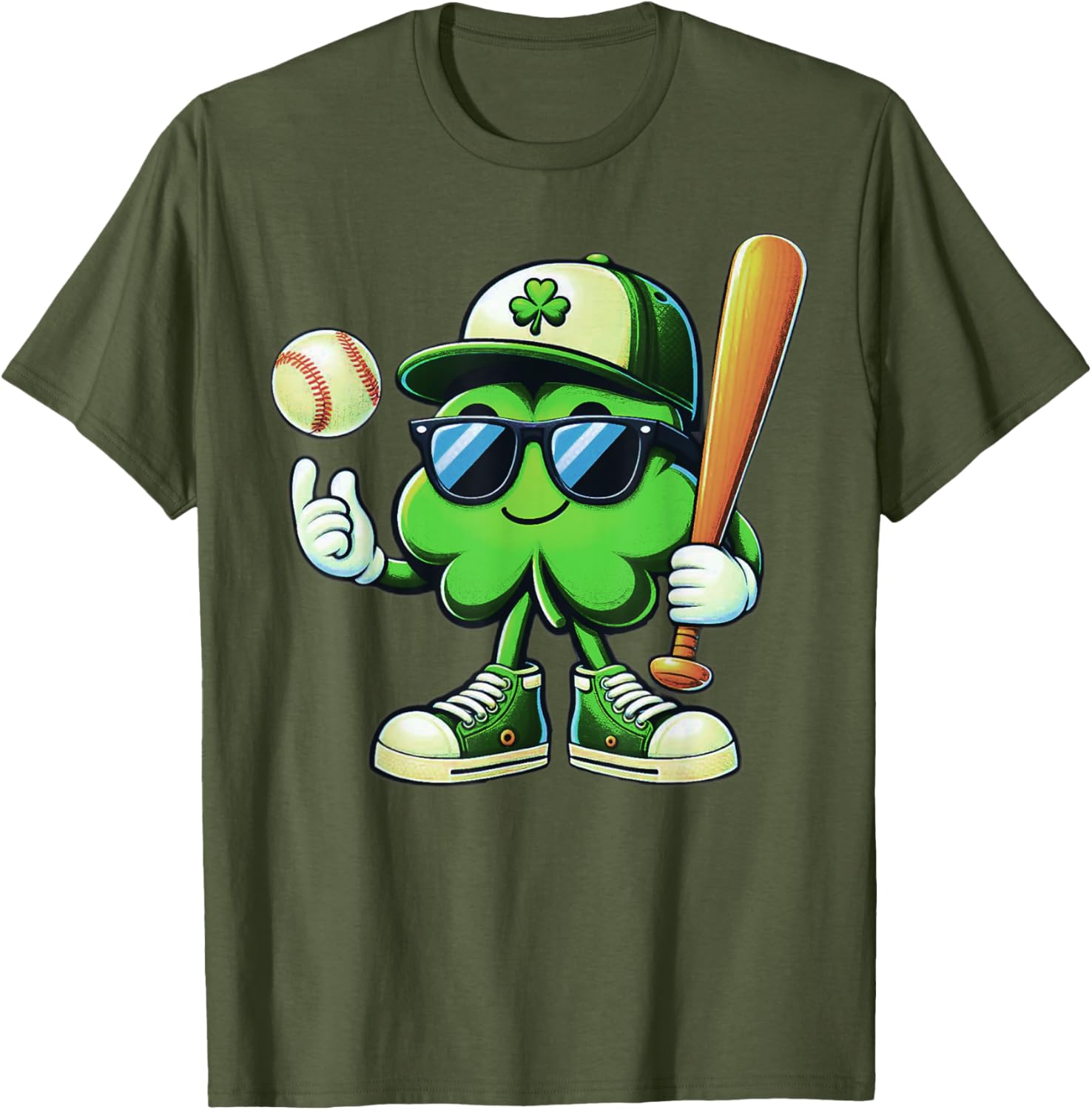 Funny Shamrock Baseball Shirts for Boys Kids St Patricks Day T-Shirt - 18