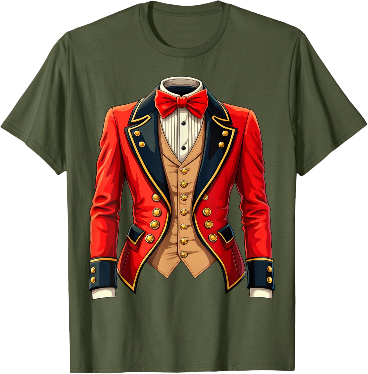 Ringmaster Costume Jacket for Circus Performers - Fun T-Shirt Design - 27