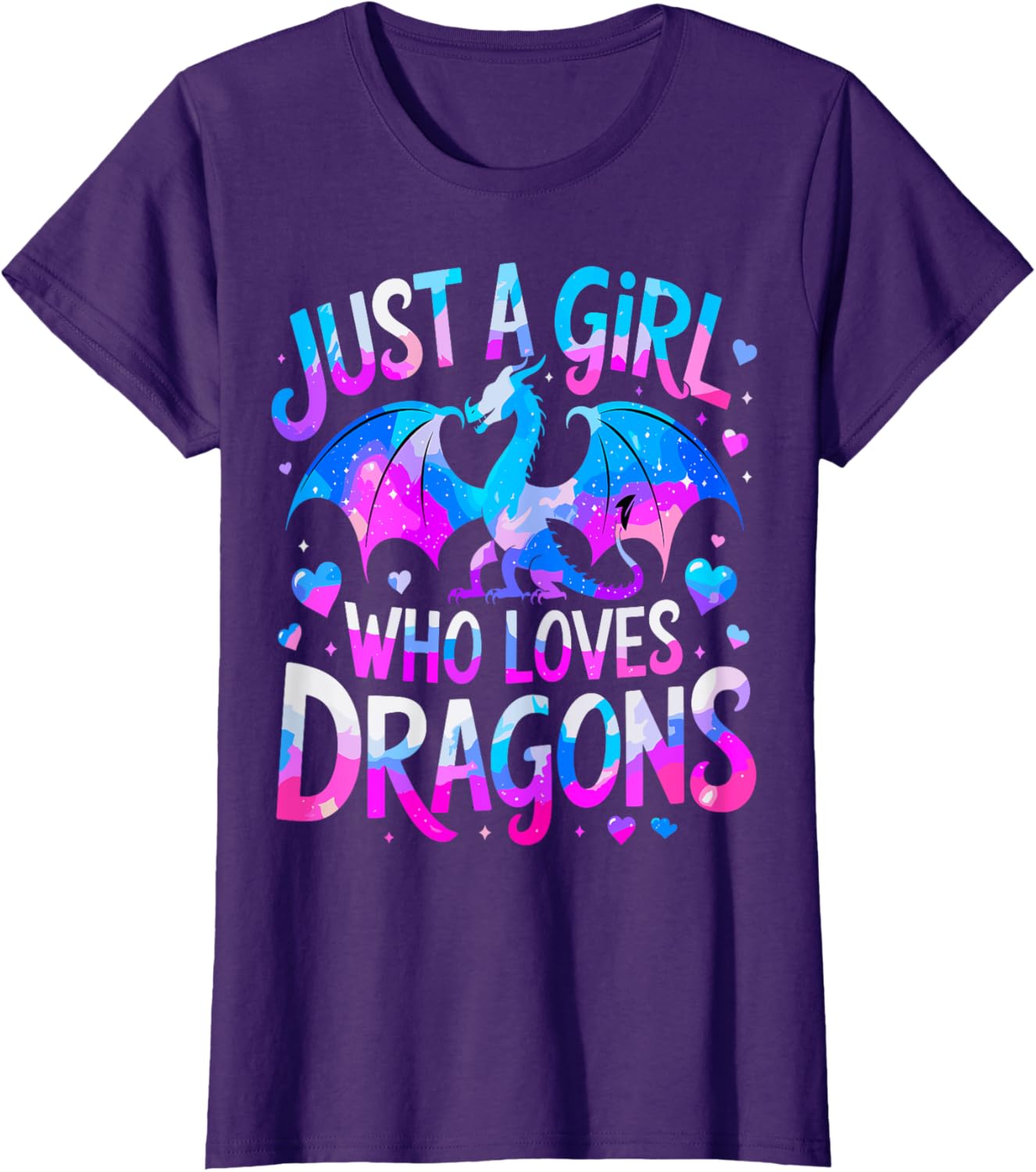 Cute Dragon Lover T-Shirt for Girls - Adorable Dragon Print Apparel - 9