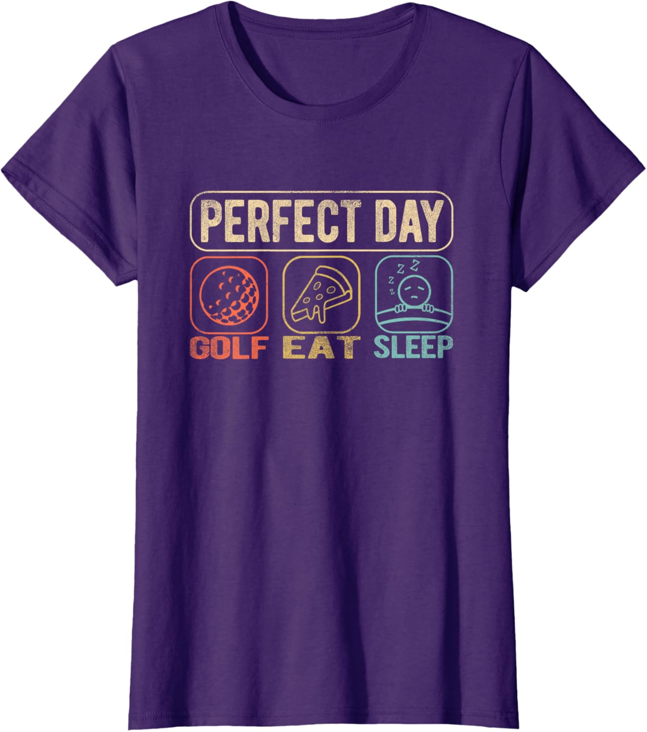 Funny Golf Eat Sleep Perfect Day Women's T-Shirt Gift for Golf Lovers - 3