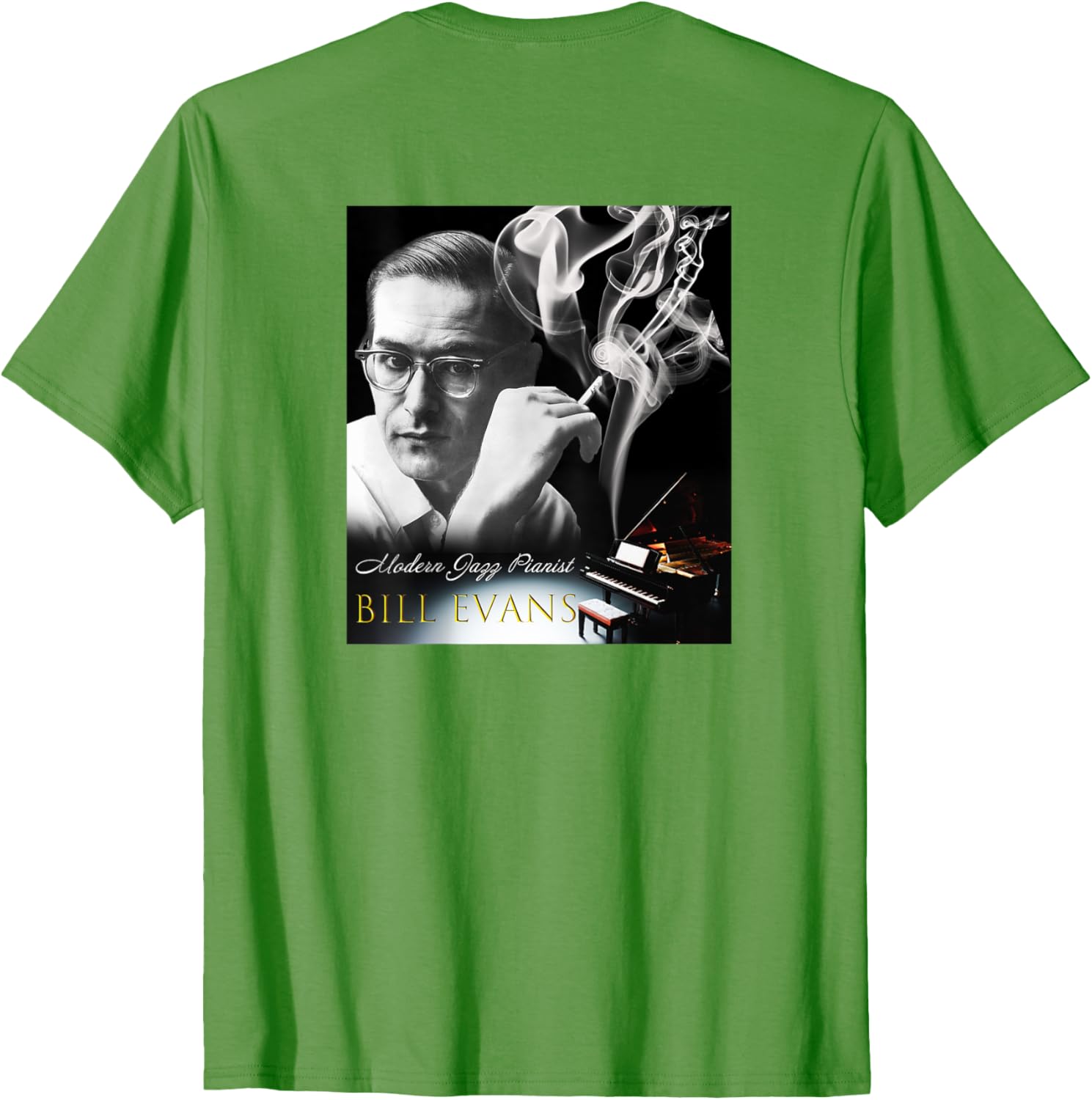 Bill Evans Back Printed T-Shirt for Music Lovers - Stylish and Comfortable - 29
