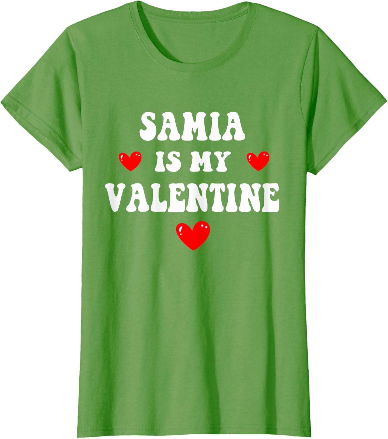 Personalized SAMIA Is My Valentine T-Shirt for Special Occasions - 1