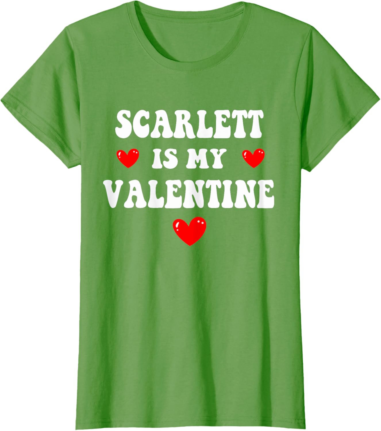 Personalized SCARLETT Is My Valentine T-Shirt for Custom Love Gifts - 11