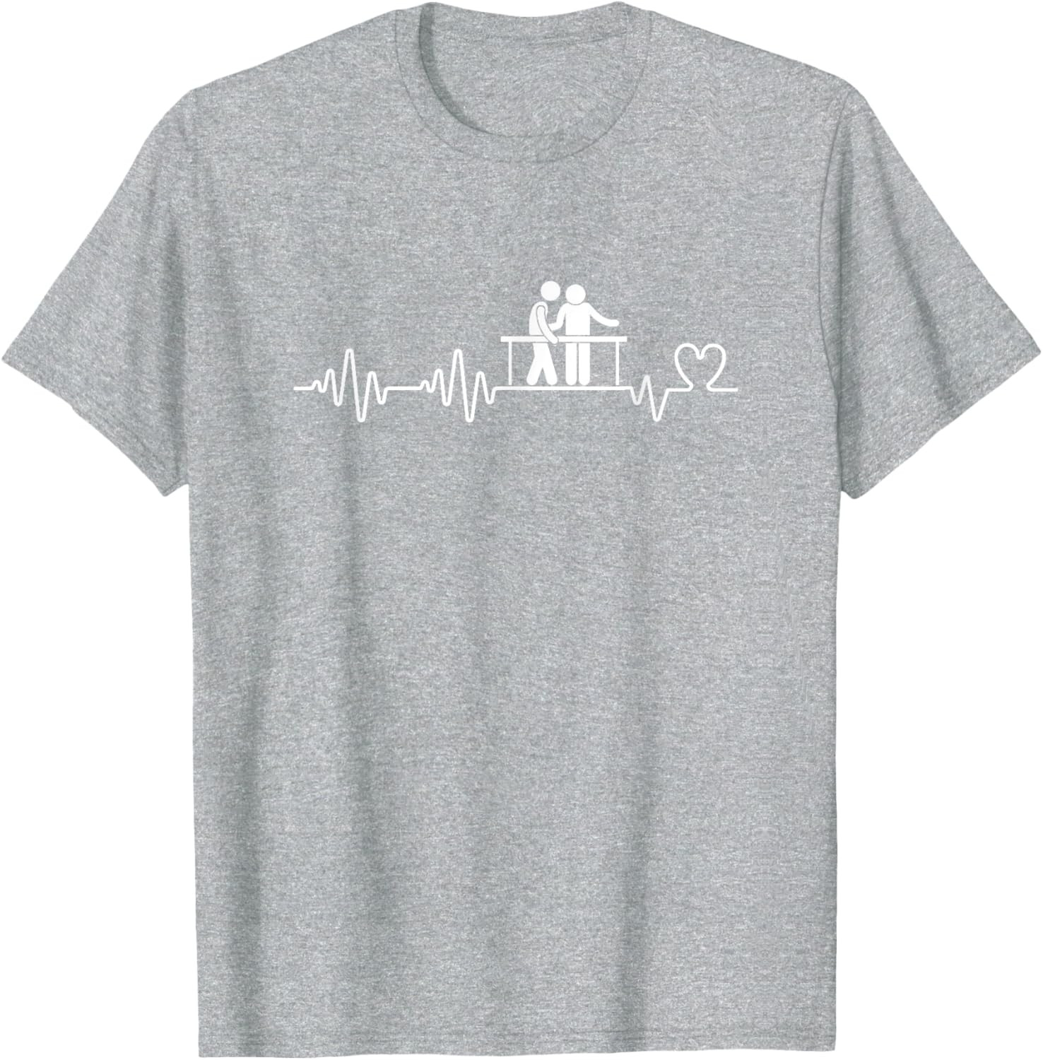 Funny Physical Therapist Heartbeat Man T-Shirt for Therapy Lovers - 26