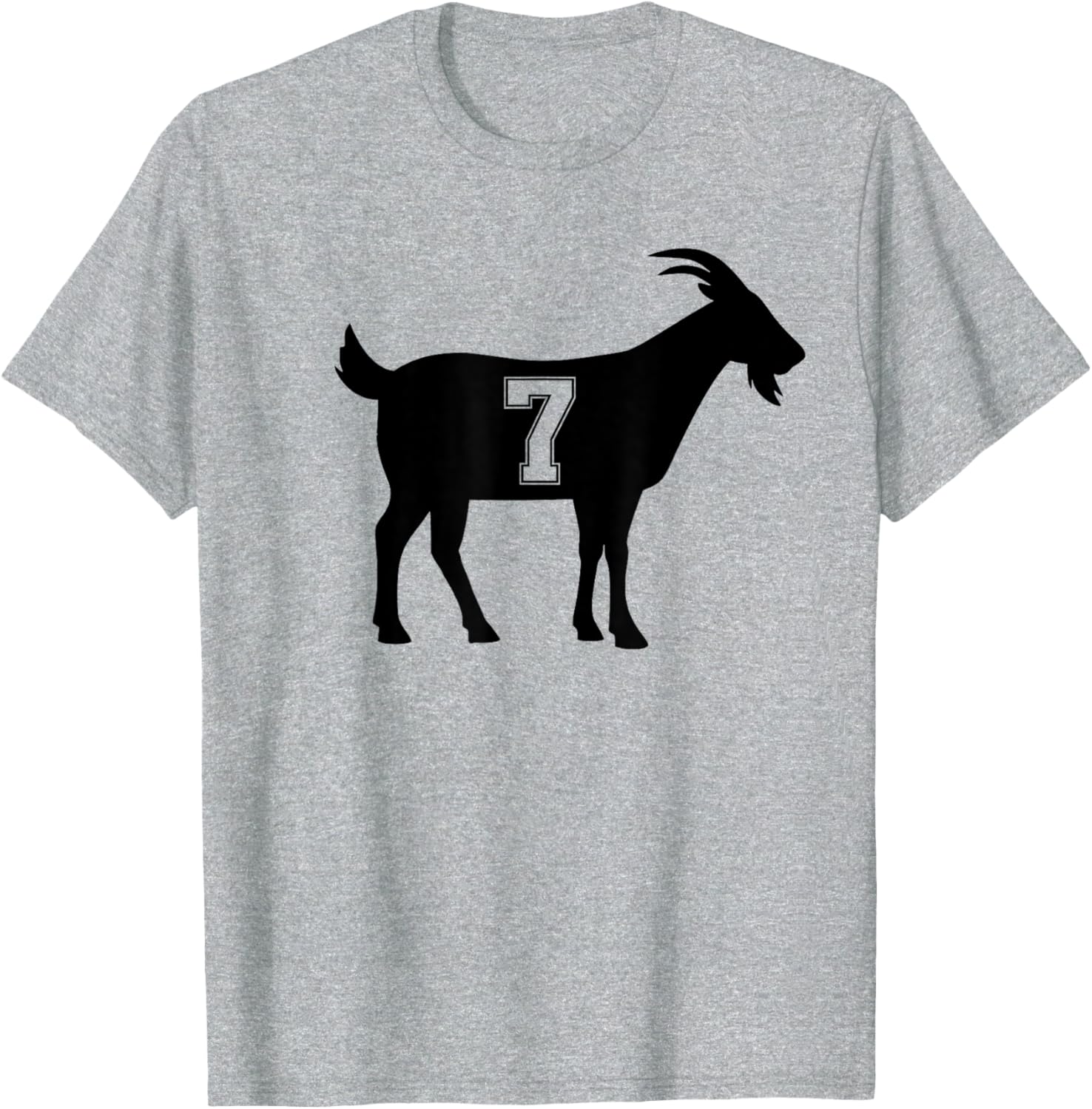 Goat 7 G.O.A.T. Number Seven Goat Graphic T-Shirt for Casual Style - 6