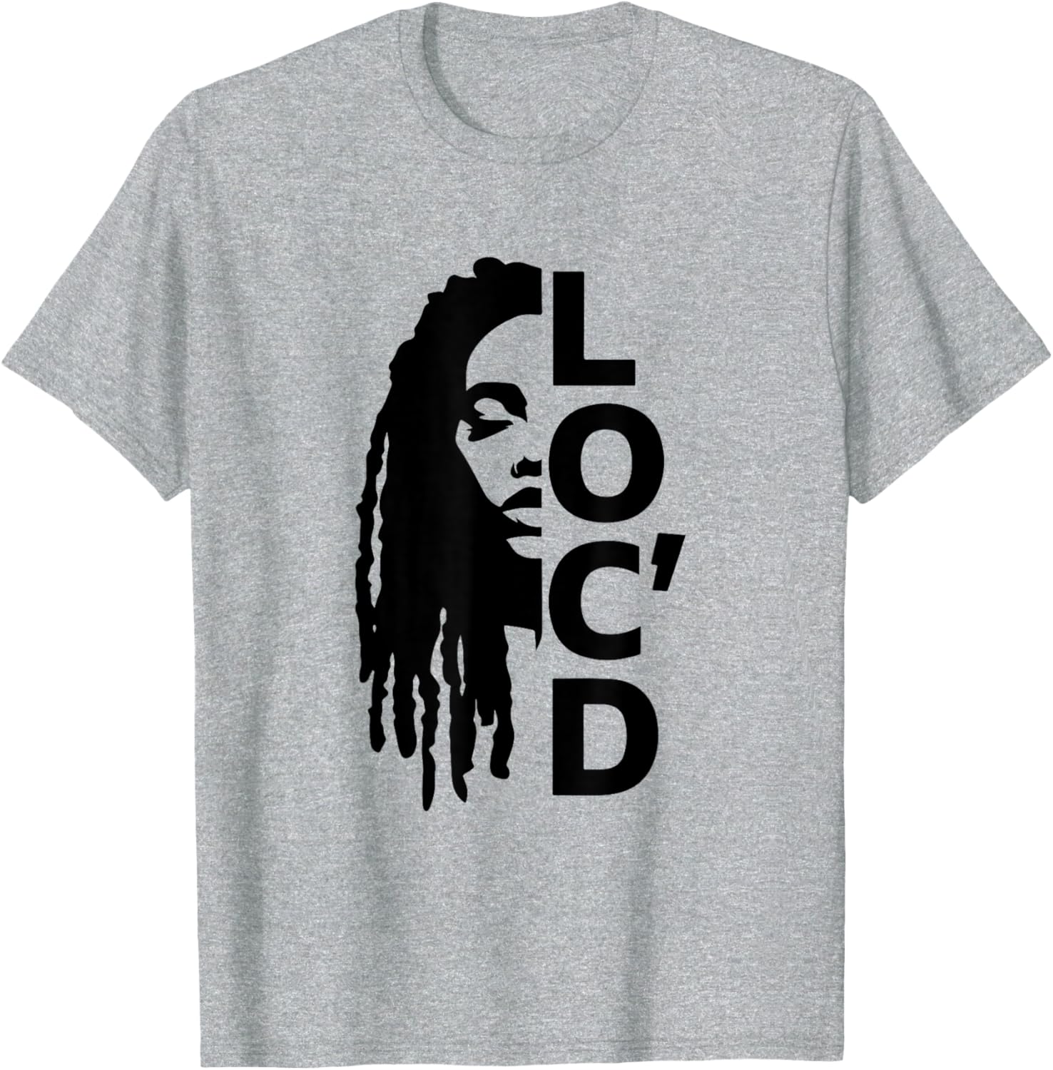Loc'd For Life Afro Locs T-Shirt for Proud Black Melanin Women - 22