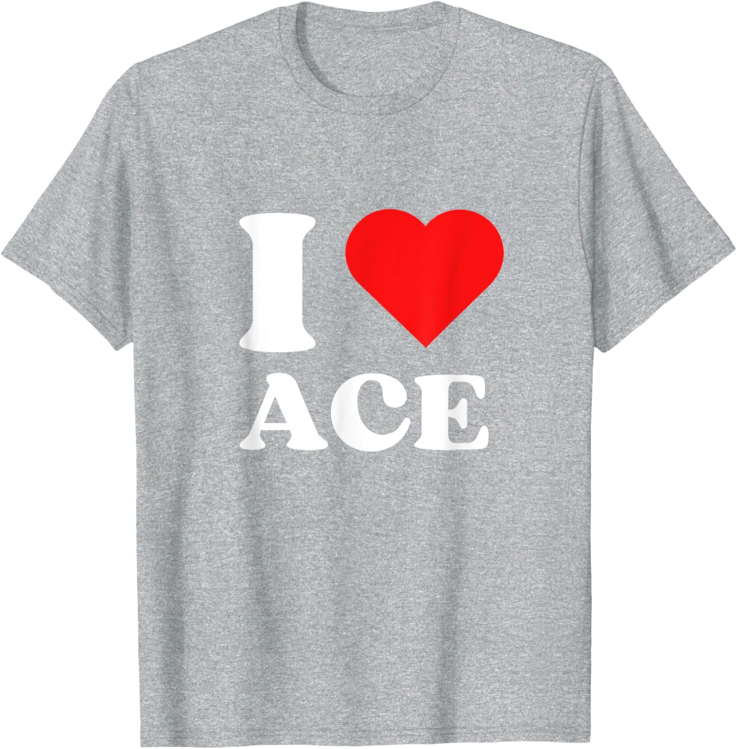 I Love Ace Y2K Valentine's Day T-Shirt for Trendy Fashion Lovers - 4
