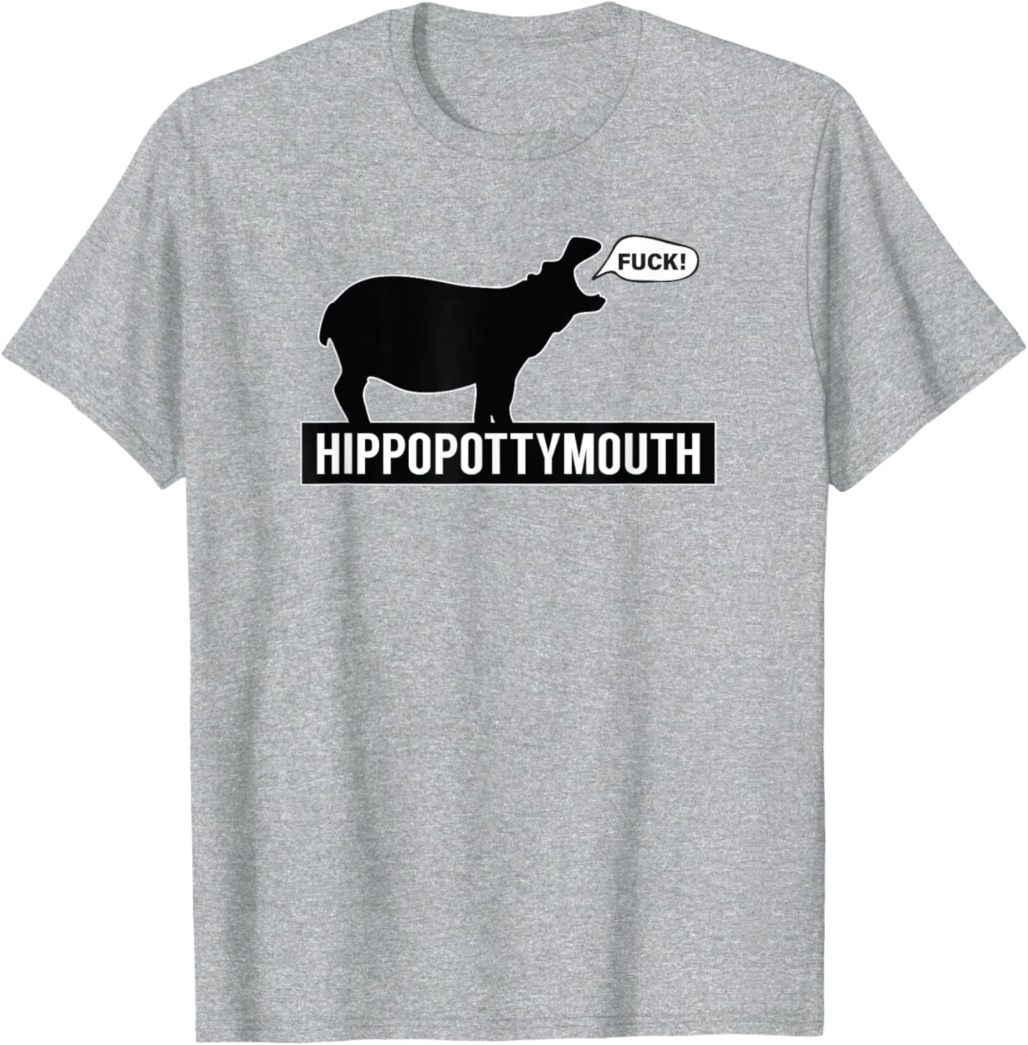 Funny Hippo Hippopottymouth T-Shirt for Animal Lovers and Humor Fans - 6