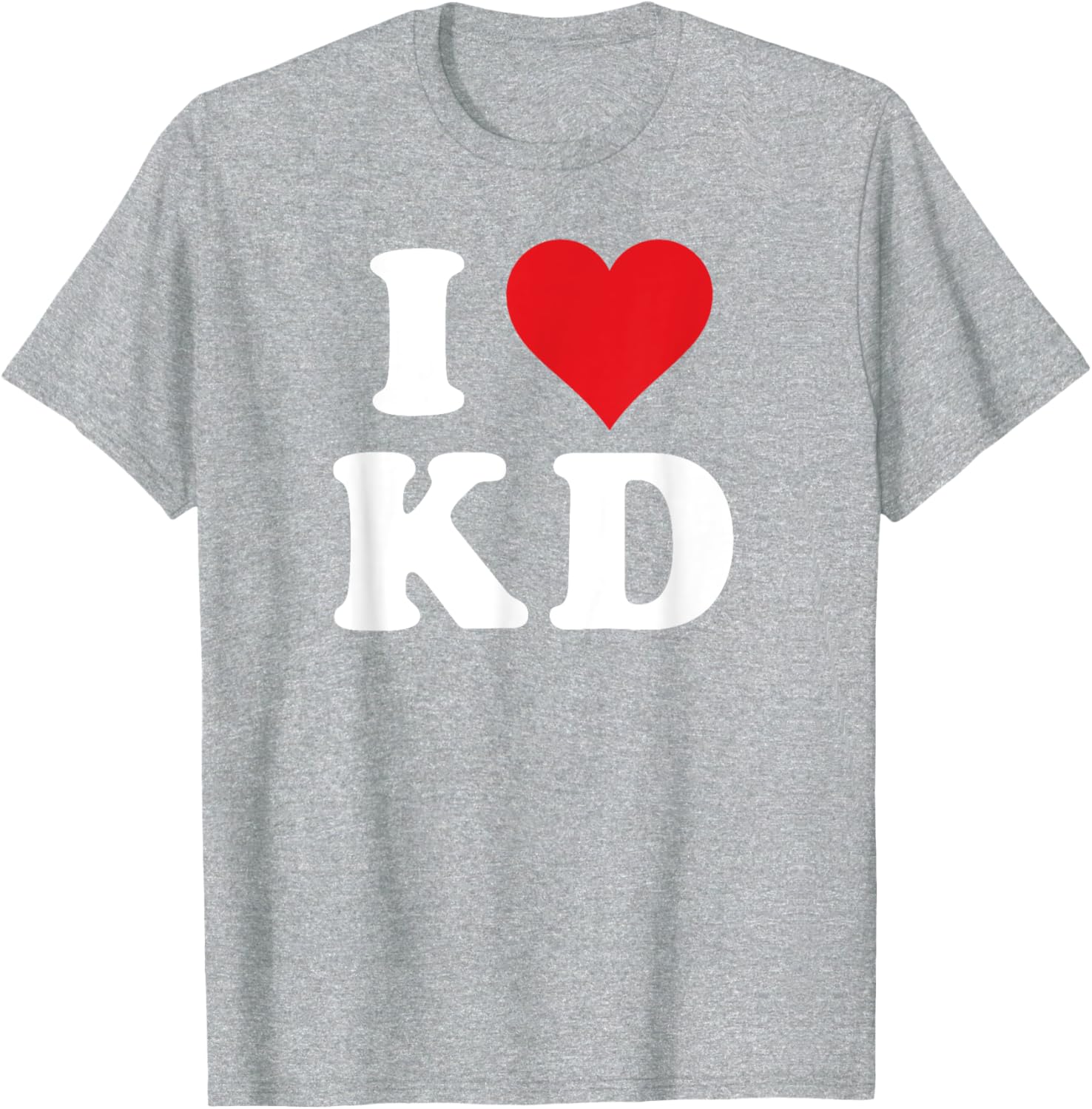 I Love KD Initials T-Shirt - Heartfelt Design for K D Fans and Family - 2