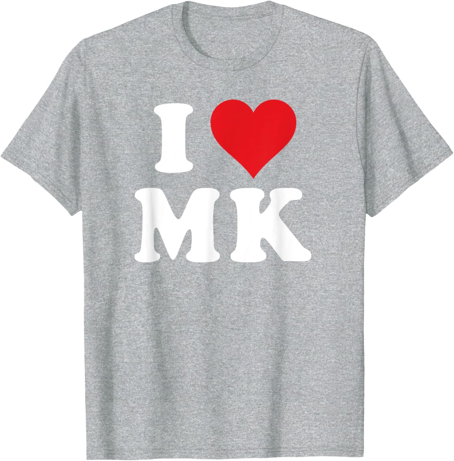 I Love MK Initials T-Shirt for Personalized Style and Comfort - 10